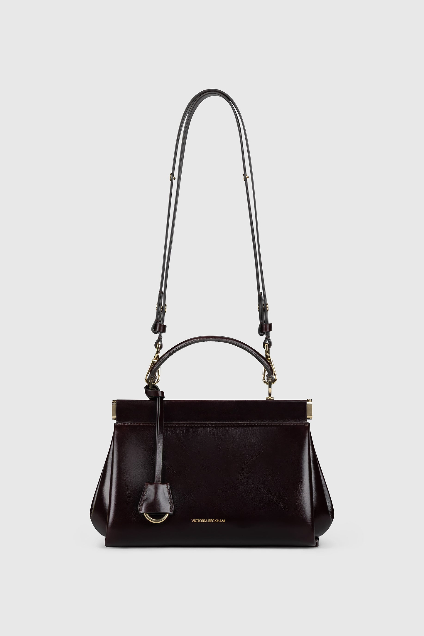 Sloane Frame Bag 21 Black Distressed Leather