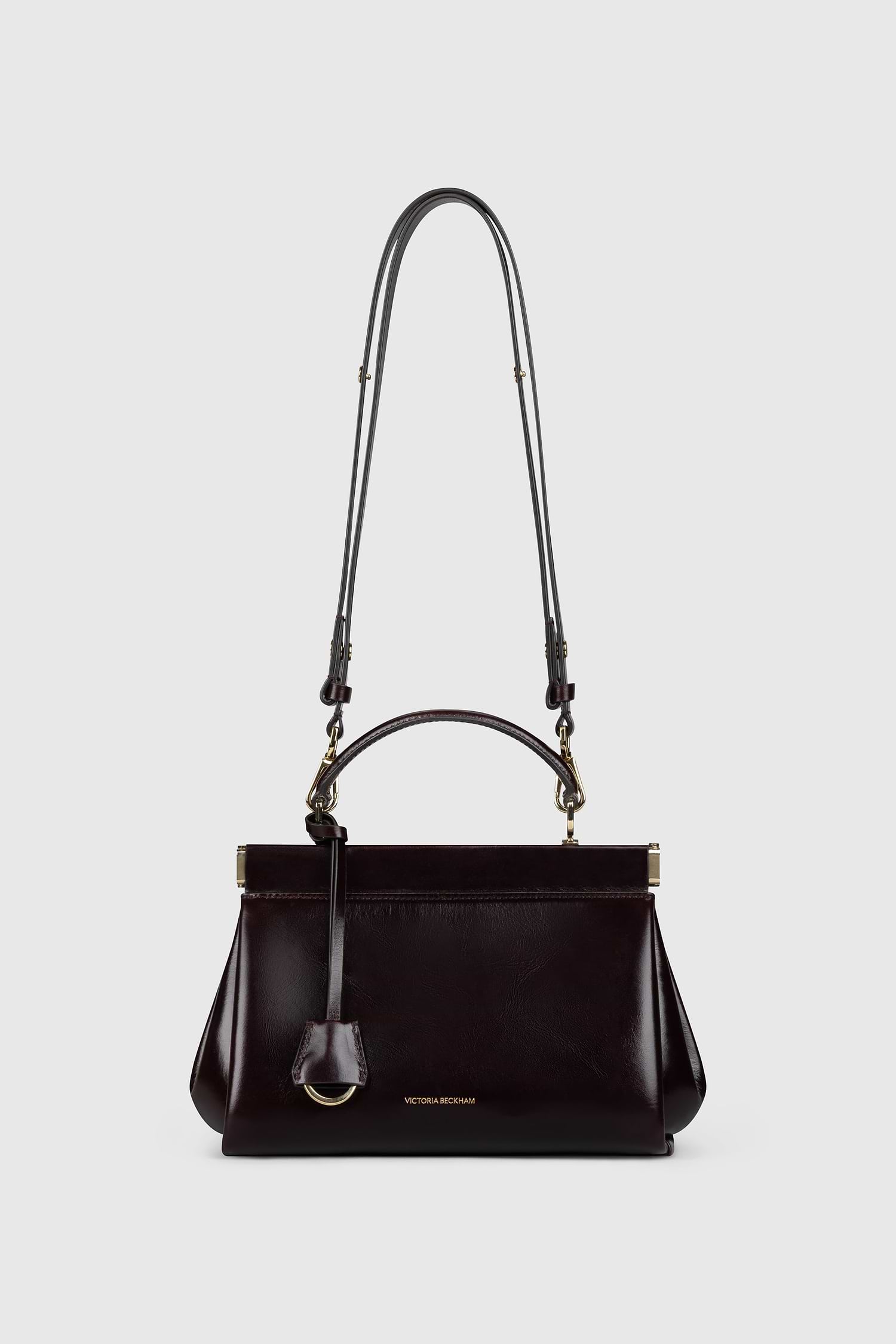 Sloane Frame Bag 21 Black Distressed Leather