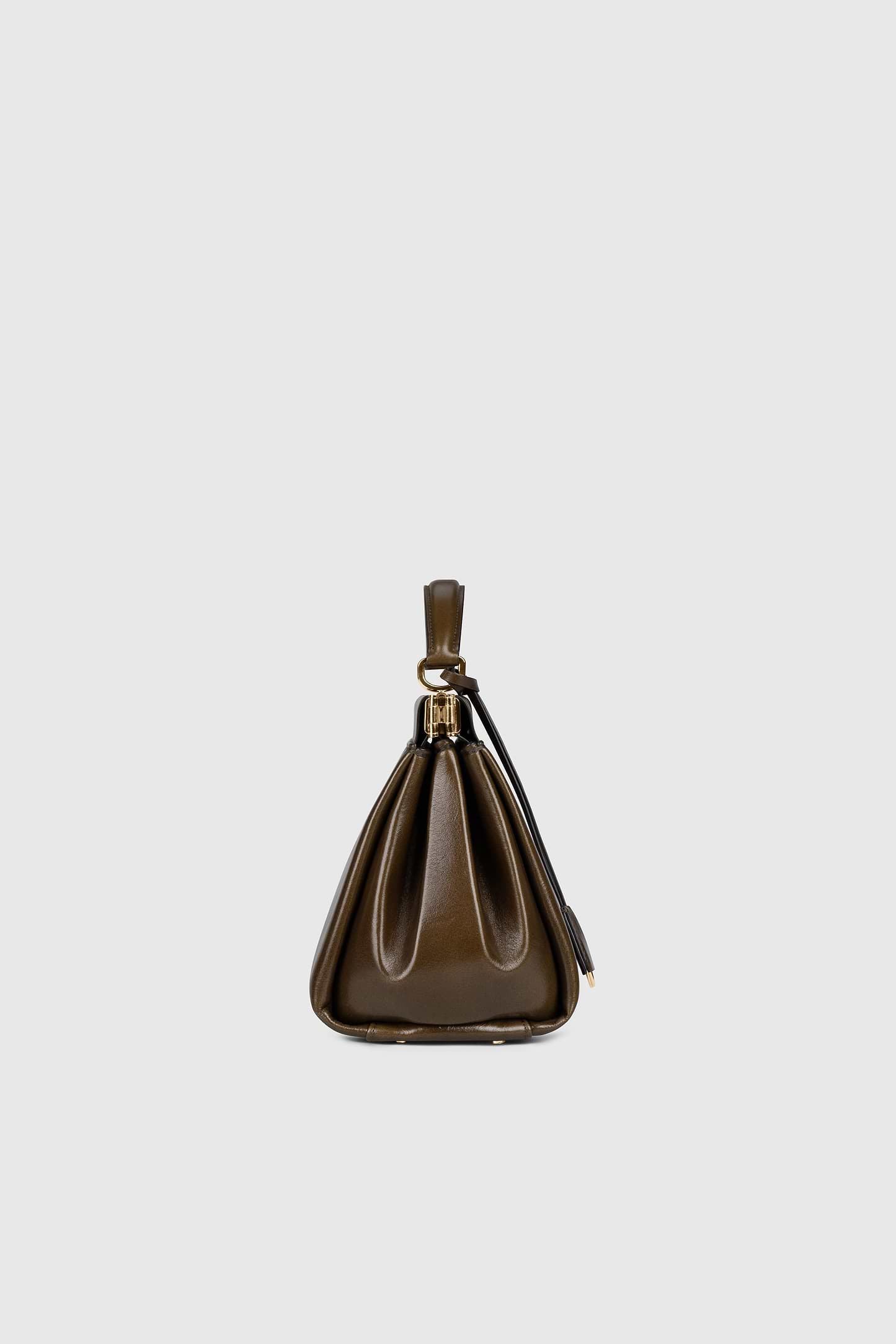 Sloane Frame Bag 21 Dark Olive Distressed Leather