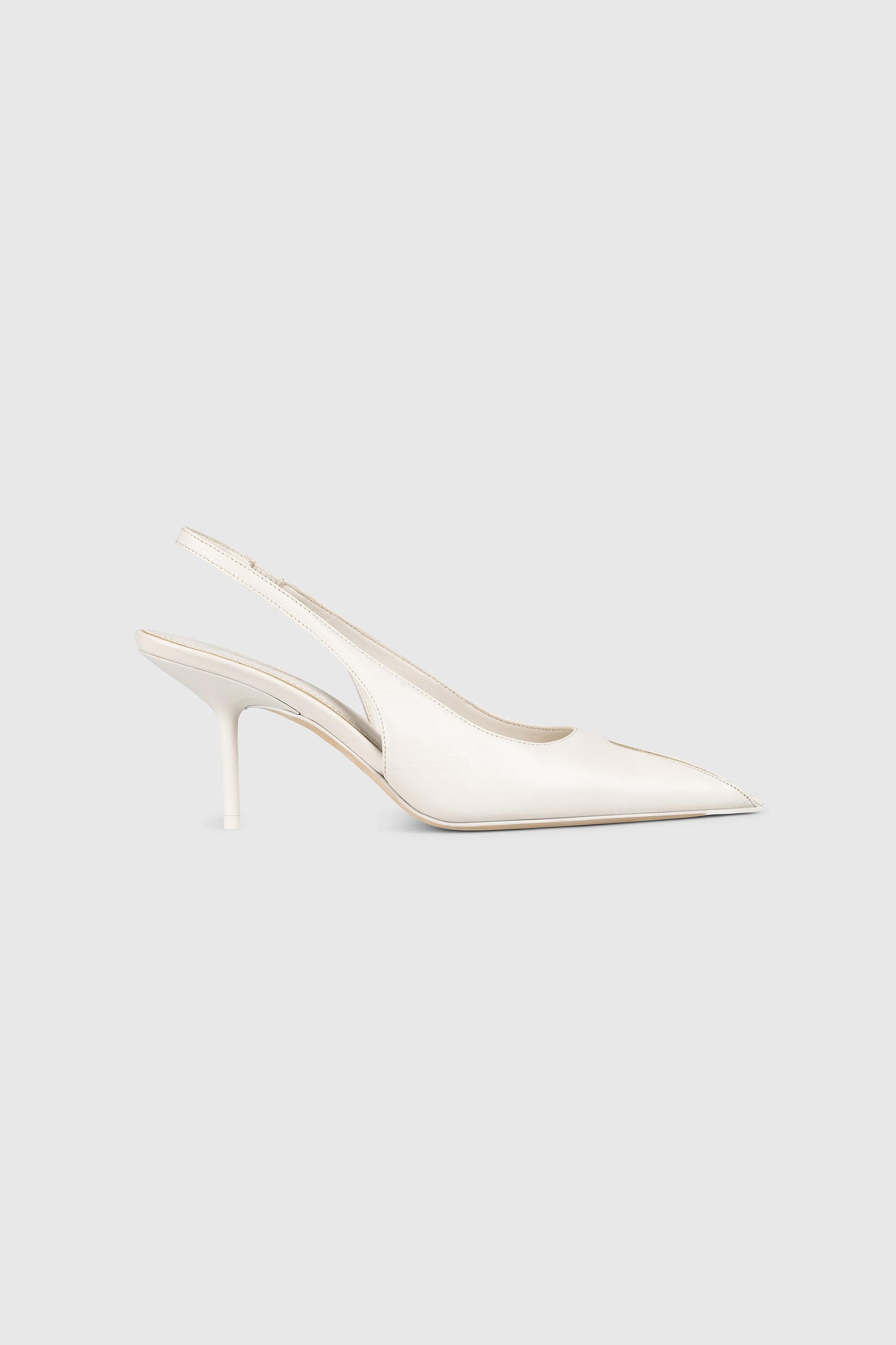 Sloane Peep Toe Slingback 75 Ceramic Nappa Leather