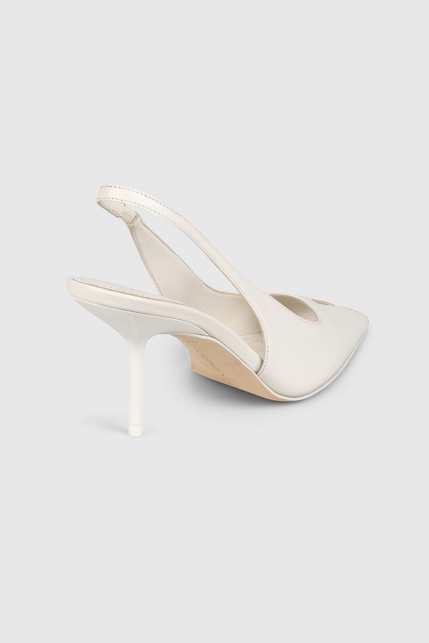 Sloane Peep Toe Slingback 75 Ceramic Nappa Leather