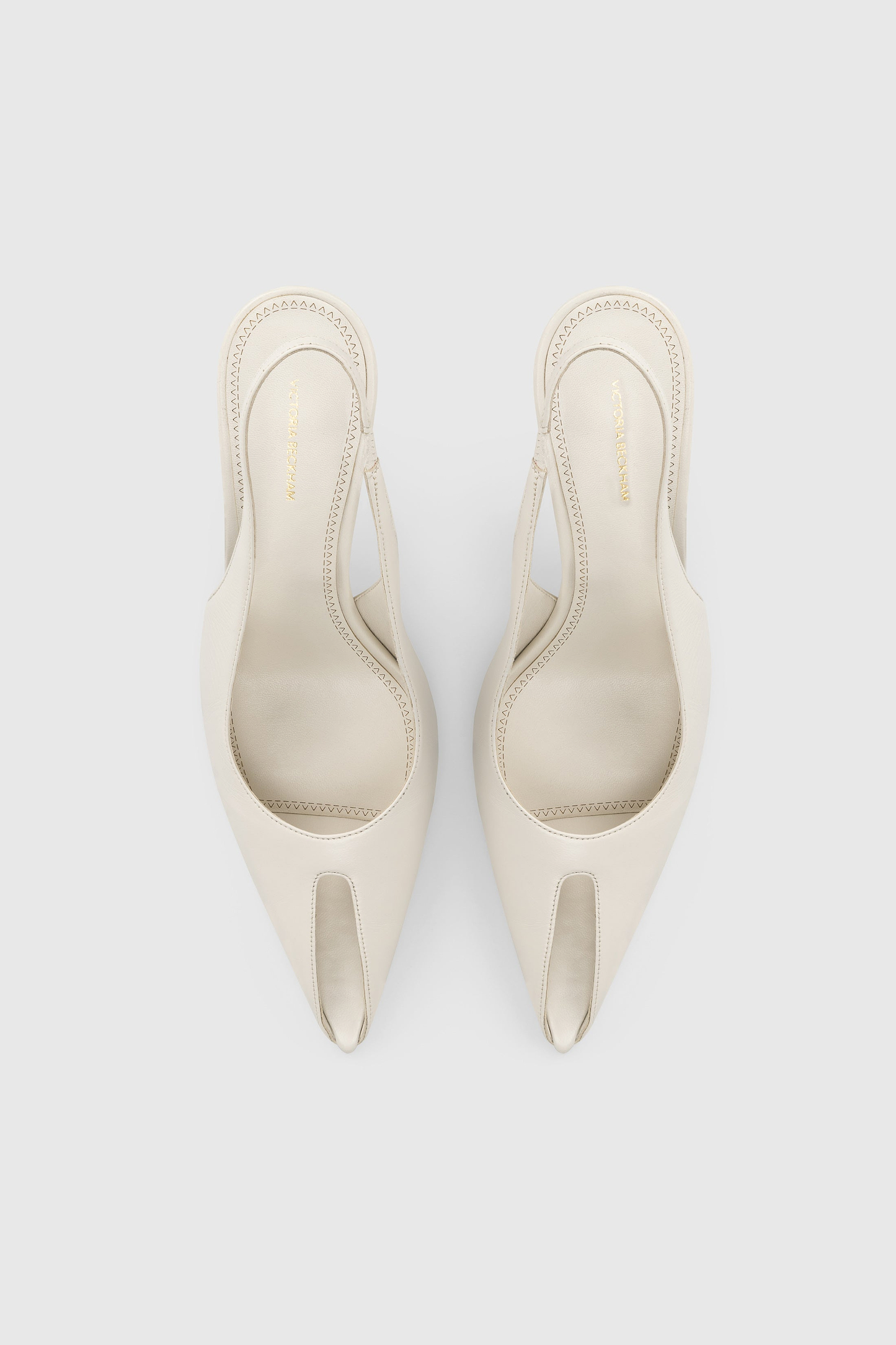 Sloane Peep Toe Slingback 75 Ceramic Nappa Leather