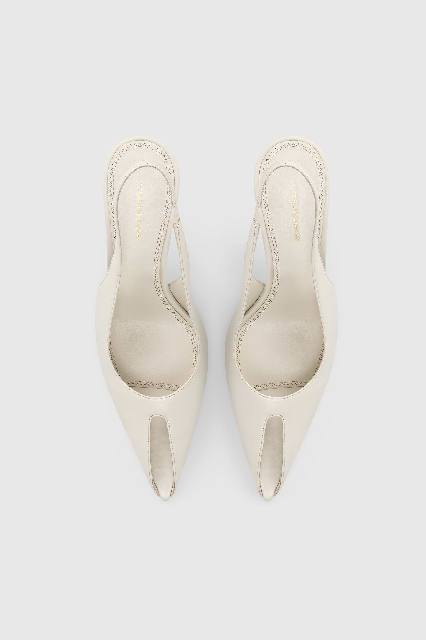 Sloane Peep Toe Slingback 75 Ceramic Nappa Leather