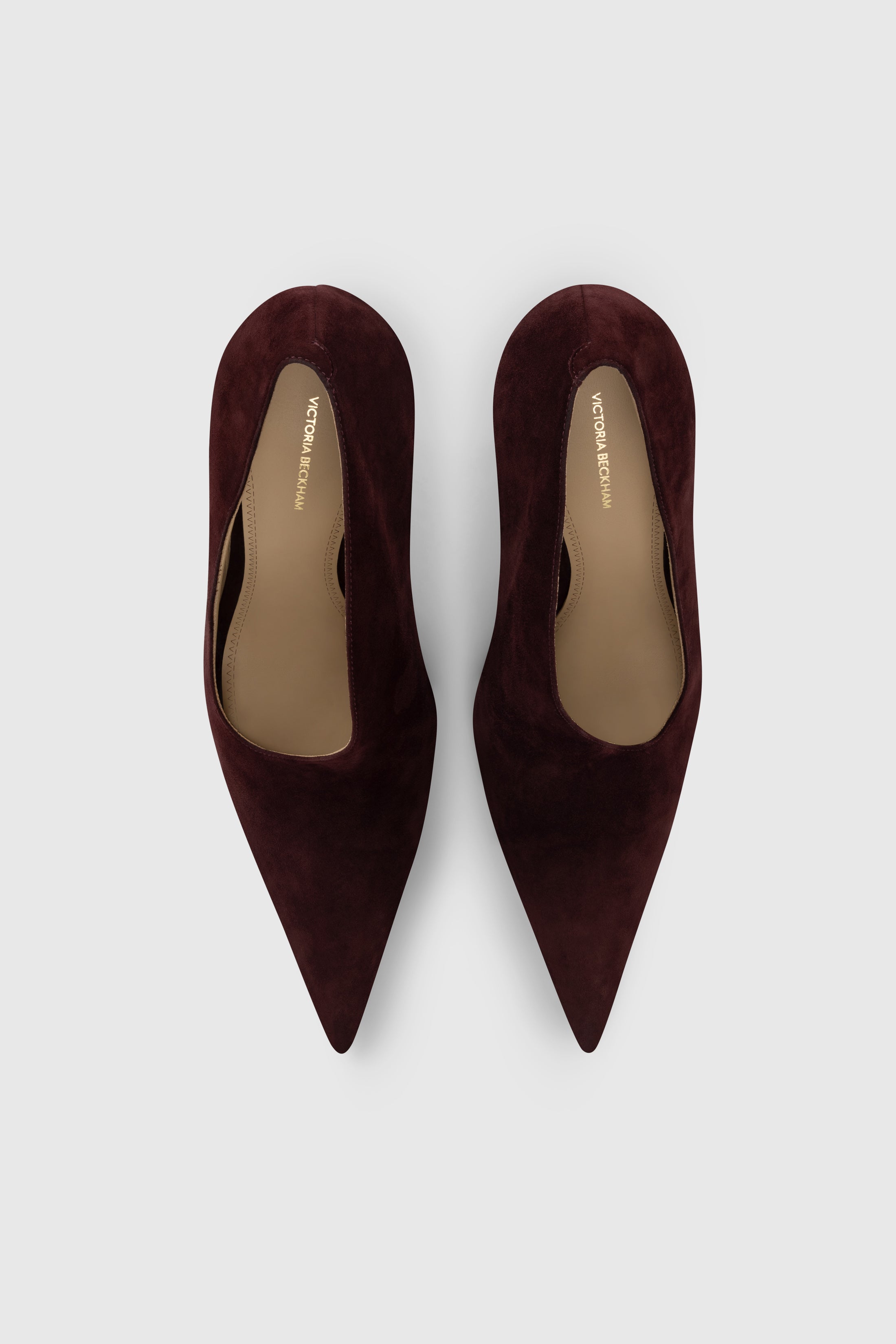 Sloane Sculptural Pump 100 Burgundy Suede