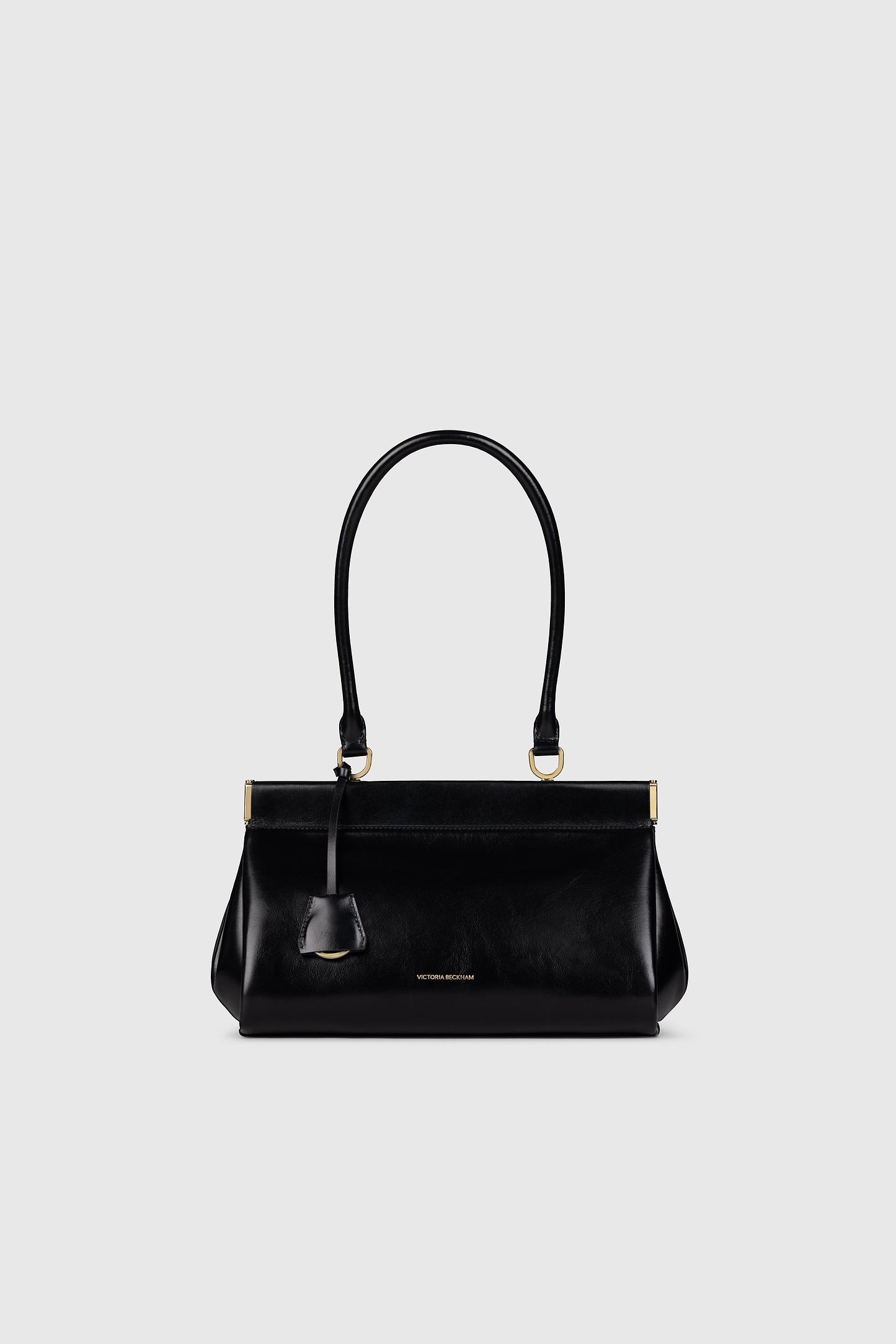 Sloane Shoulder Bag Black Distressed Leather