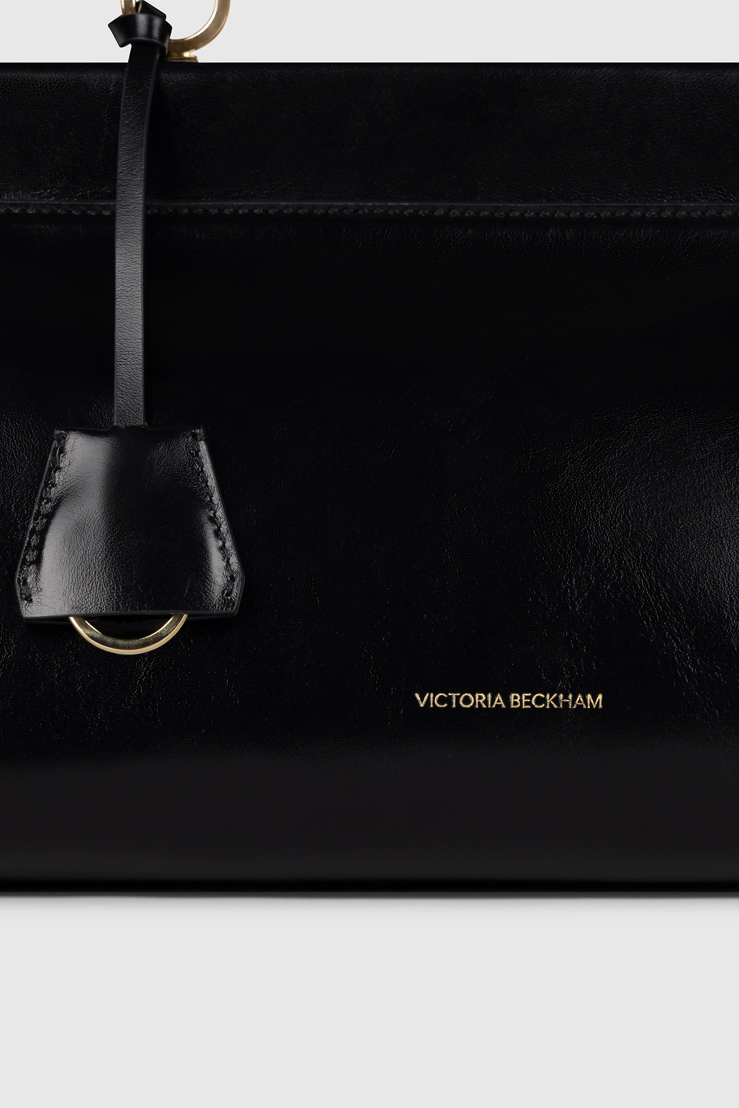 Sloane Shoulder Bag Black Distressed Leather