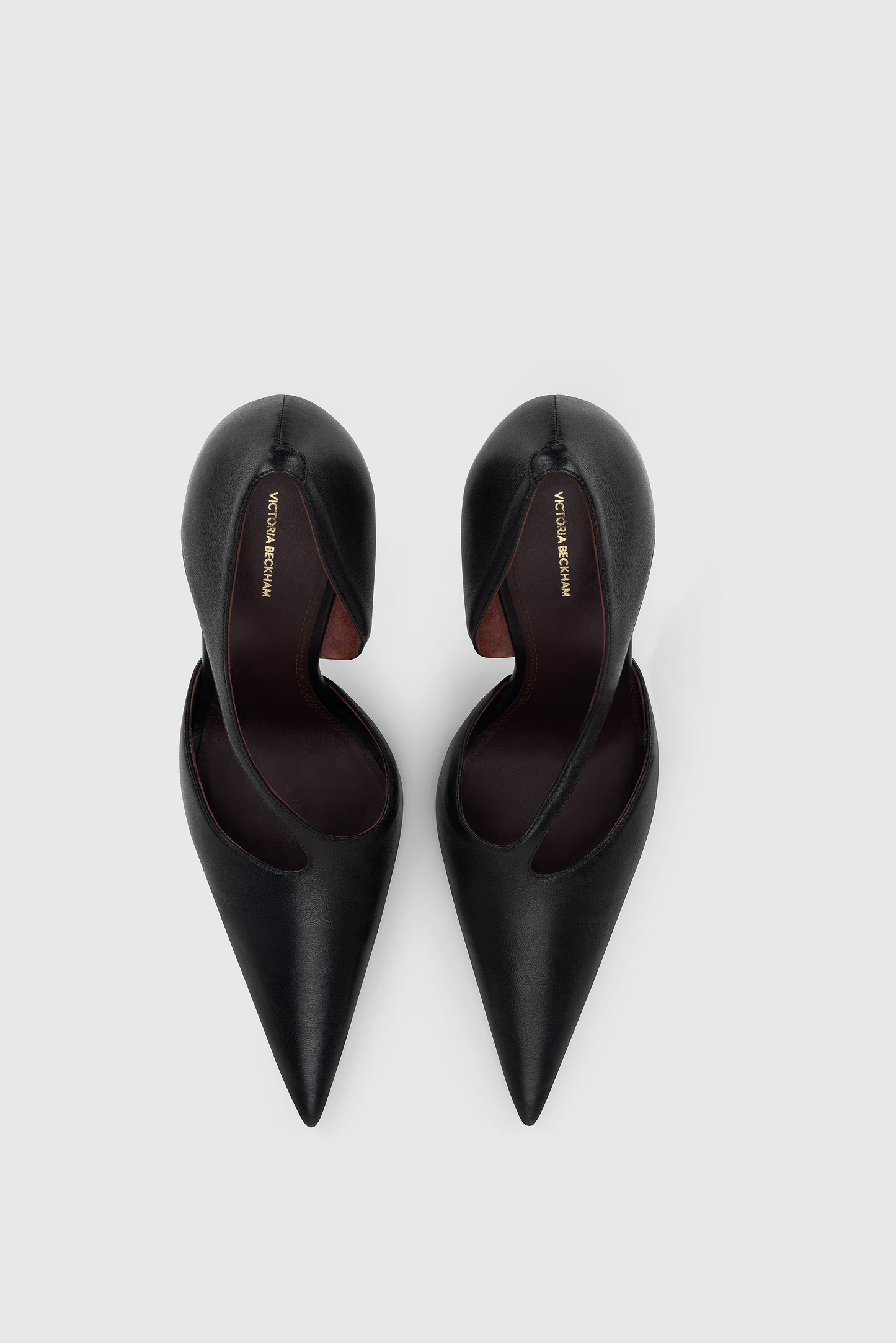 Sloane Sliced Pump 100 Black Nappa Leather