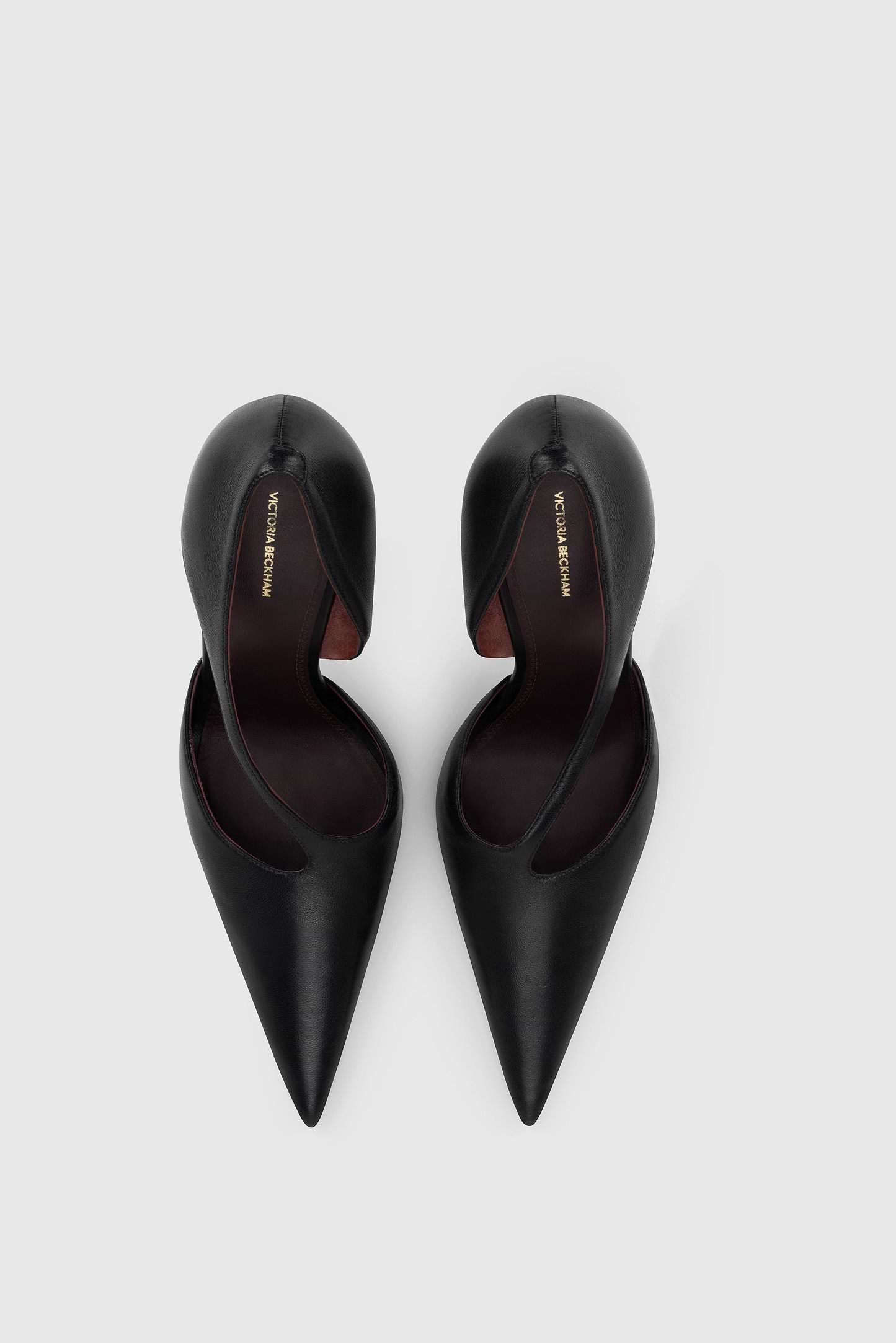 Sloane Sliced Pump 100 Black Nappa Leather