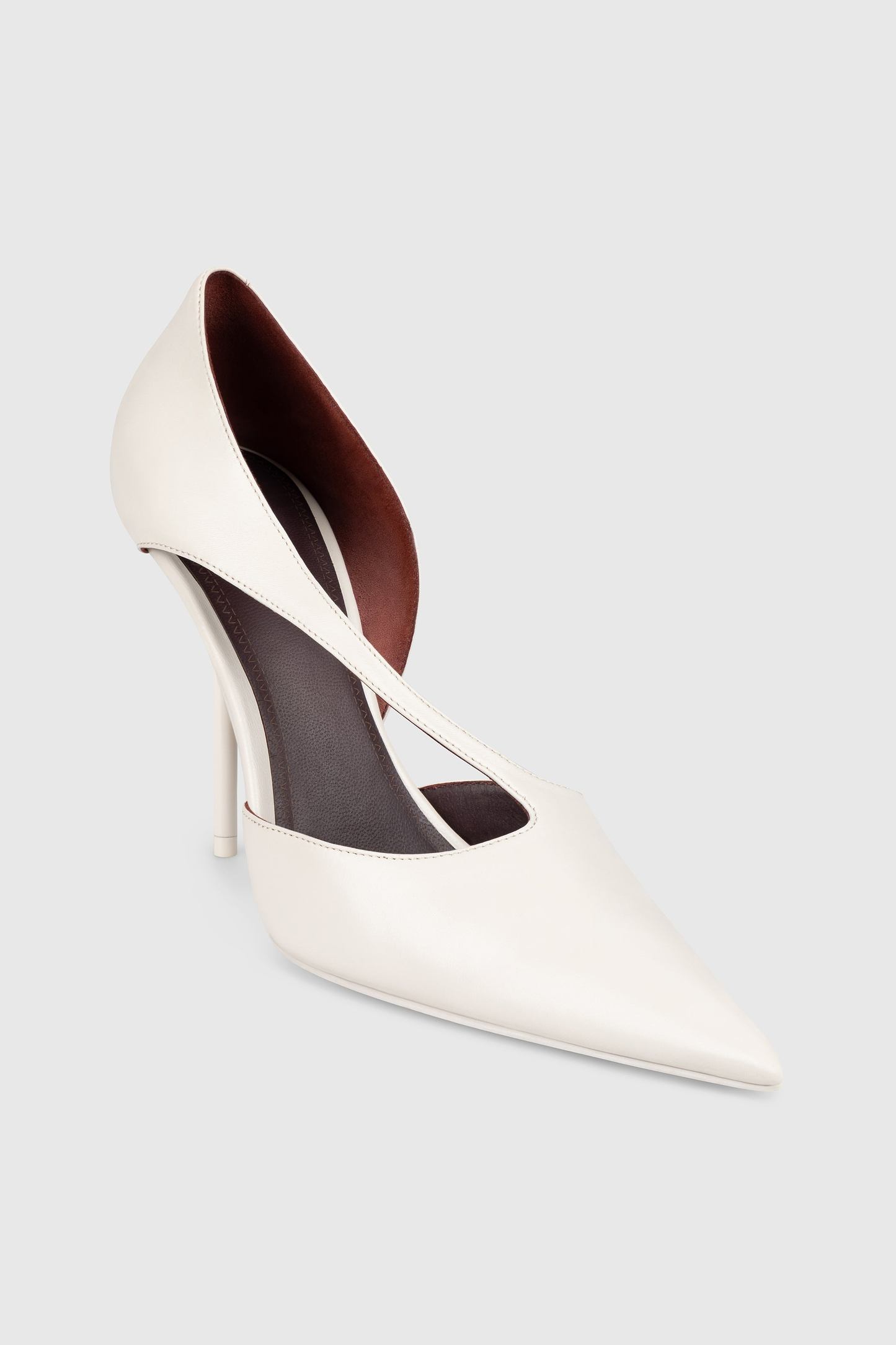 Sloane Sliced Pump 100 Ceramic Nappa Leather