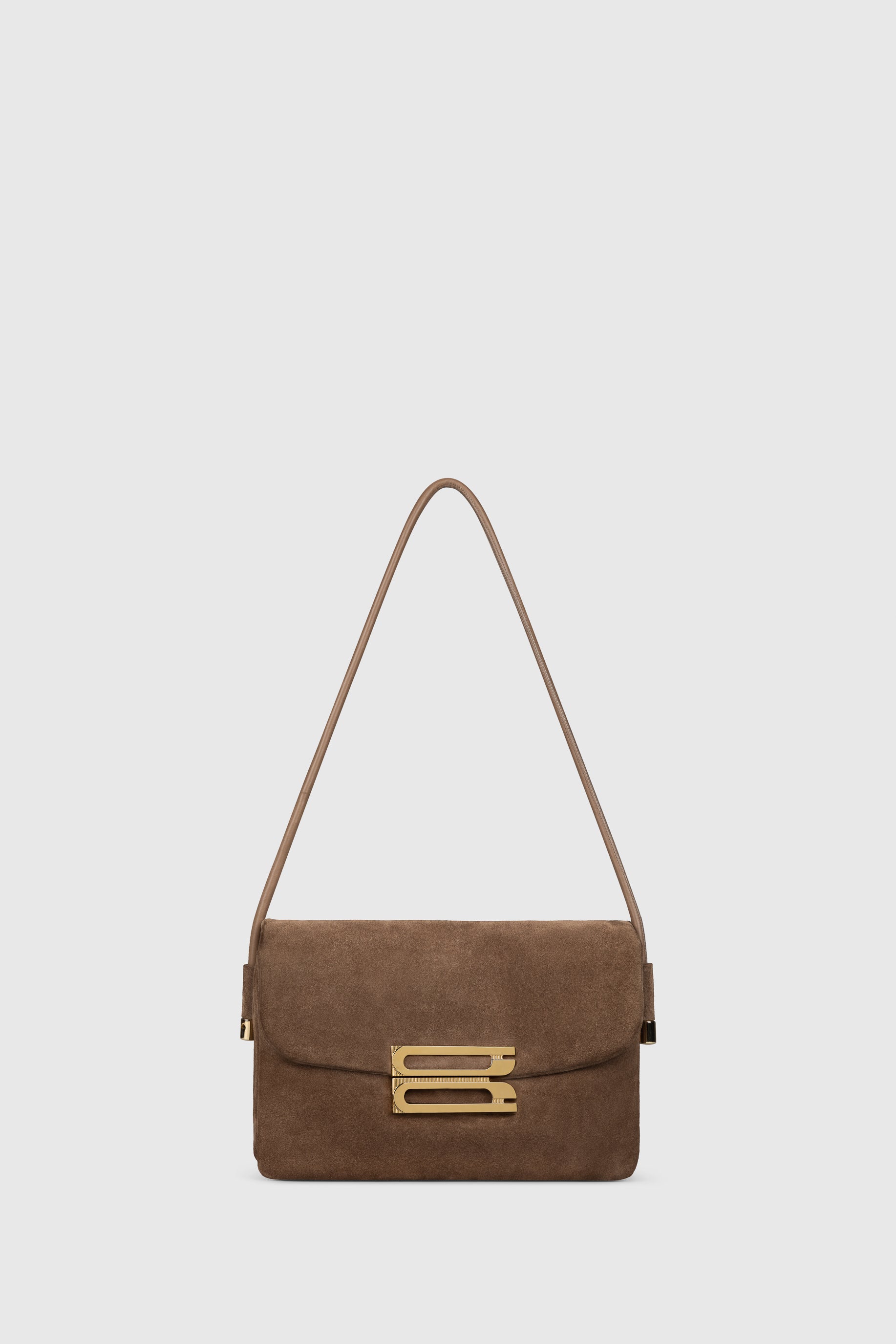 Soft Dorian Bag Dark Taupe Suede