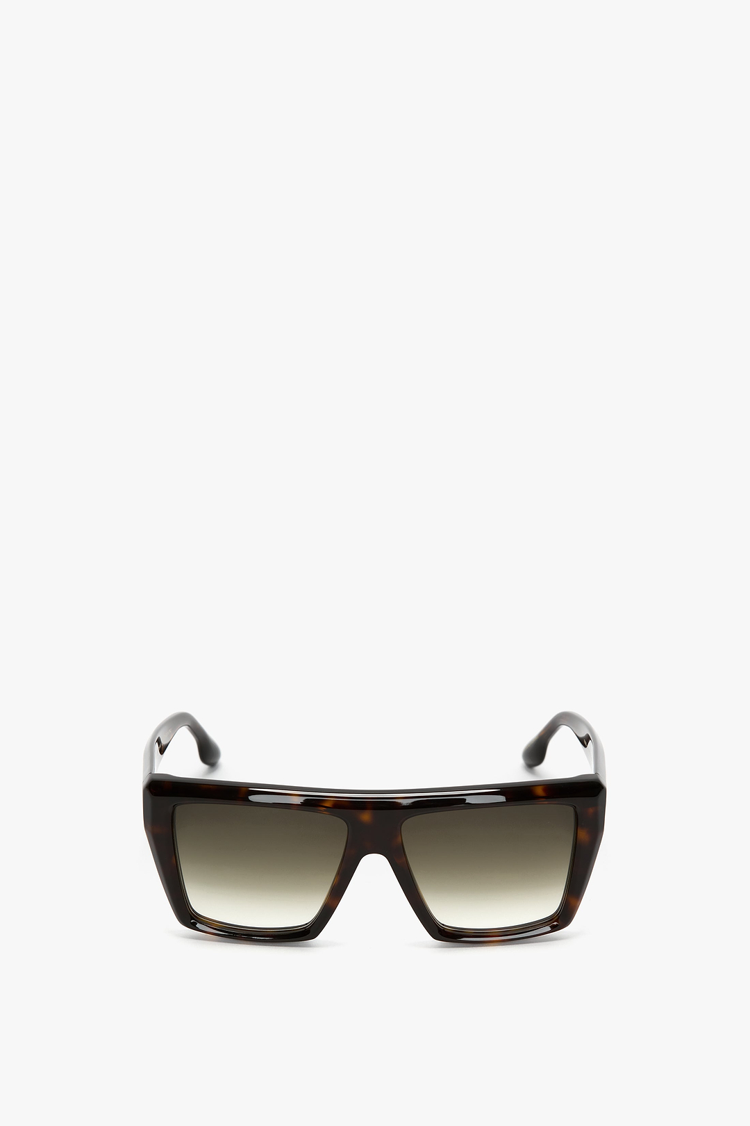 Oversized Acetate Frame Sunglasses Dark Havana
