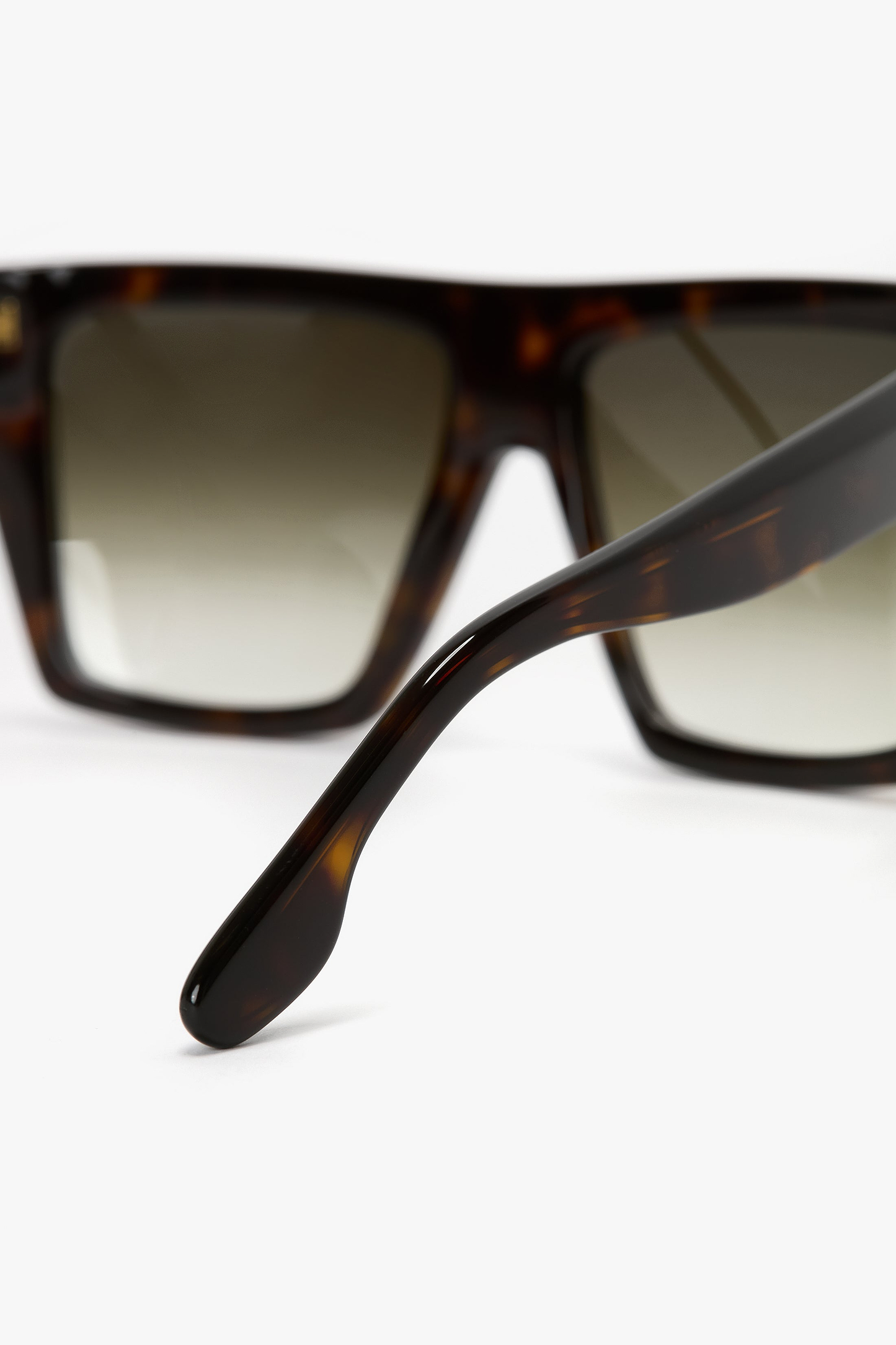 Oversized Acetate Frame Sunglasses In Dark Havana