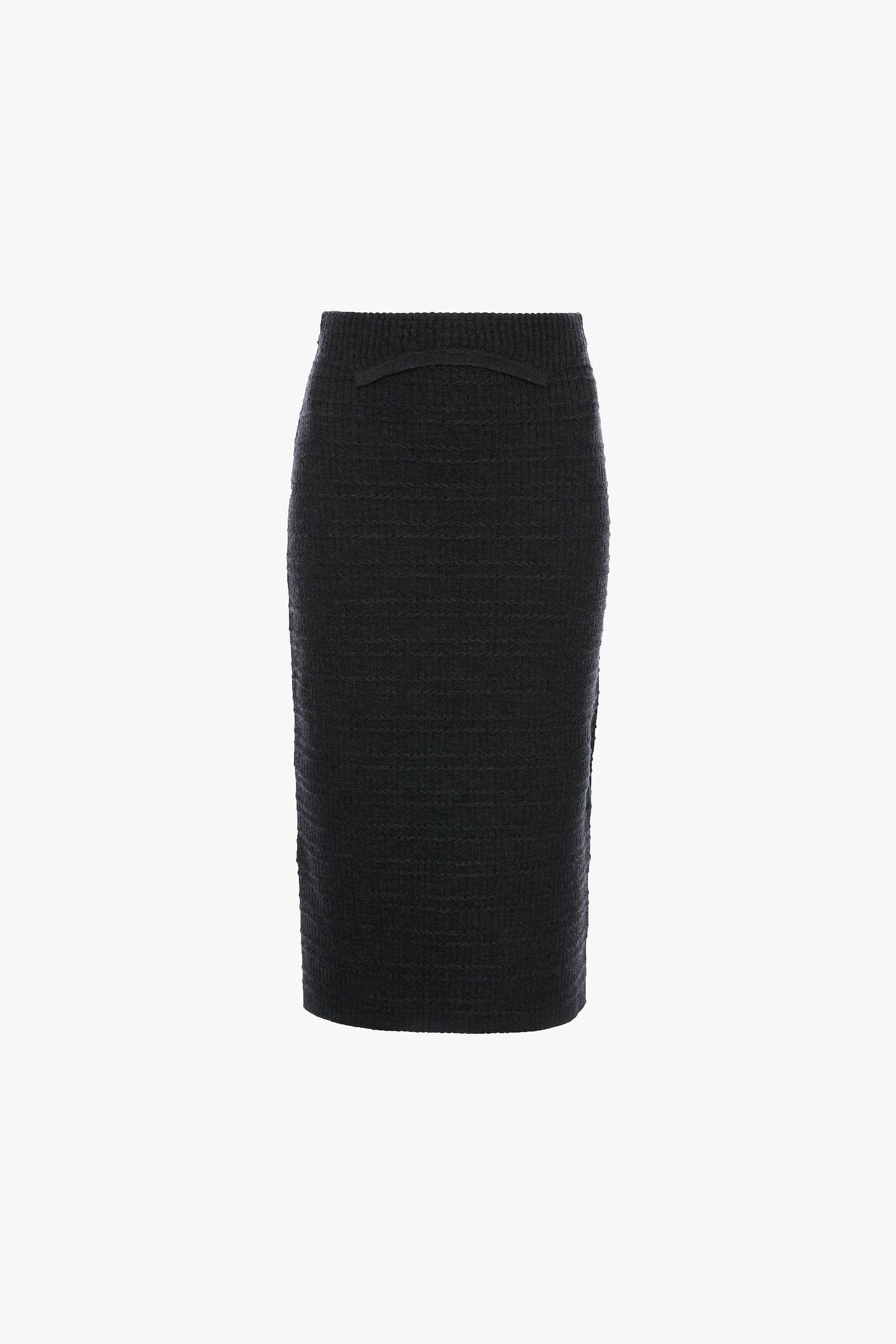 Folded Skirt In Grey Melange