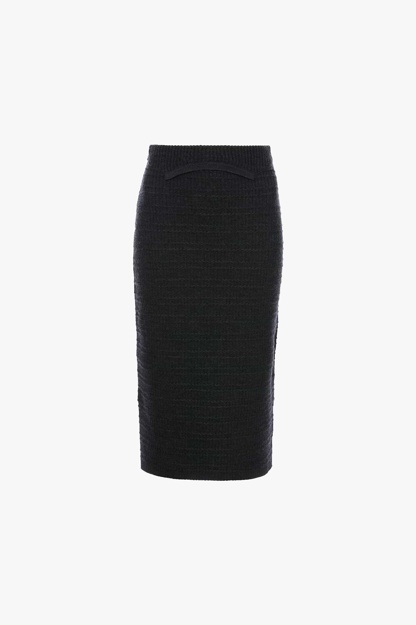 Folded Skirt In Grey Melange