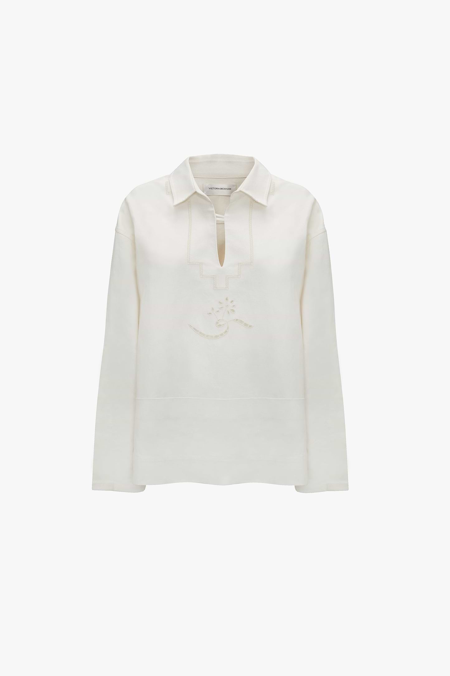 Embroidered Tunic In White