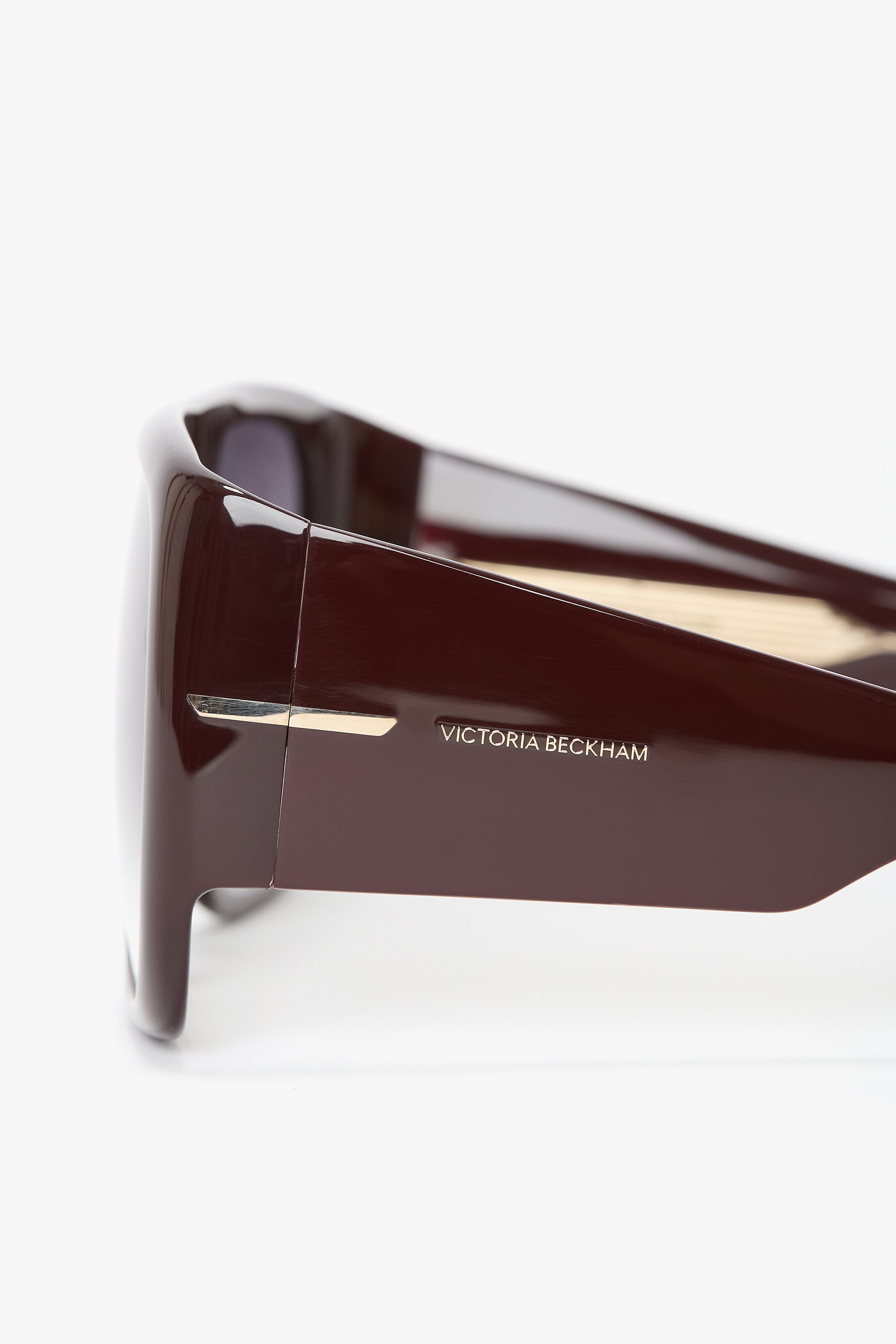Oversized Soft Square Acetate Frame In Burgundy