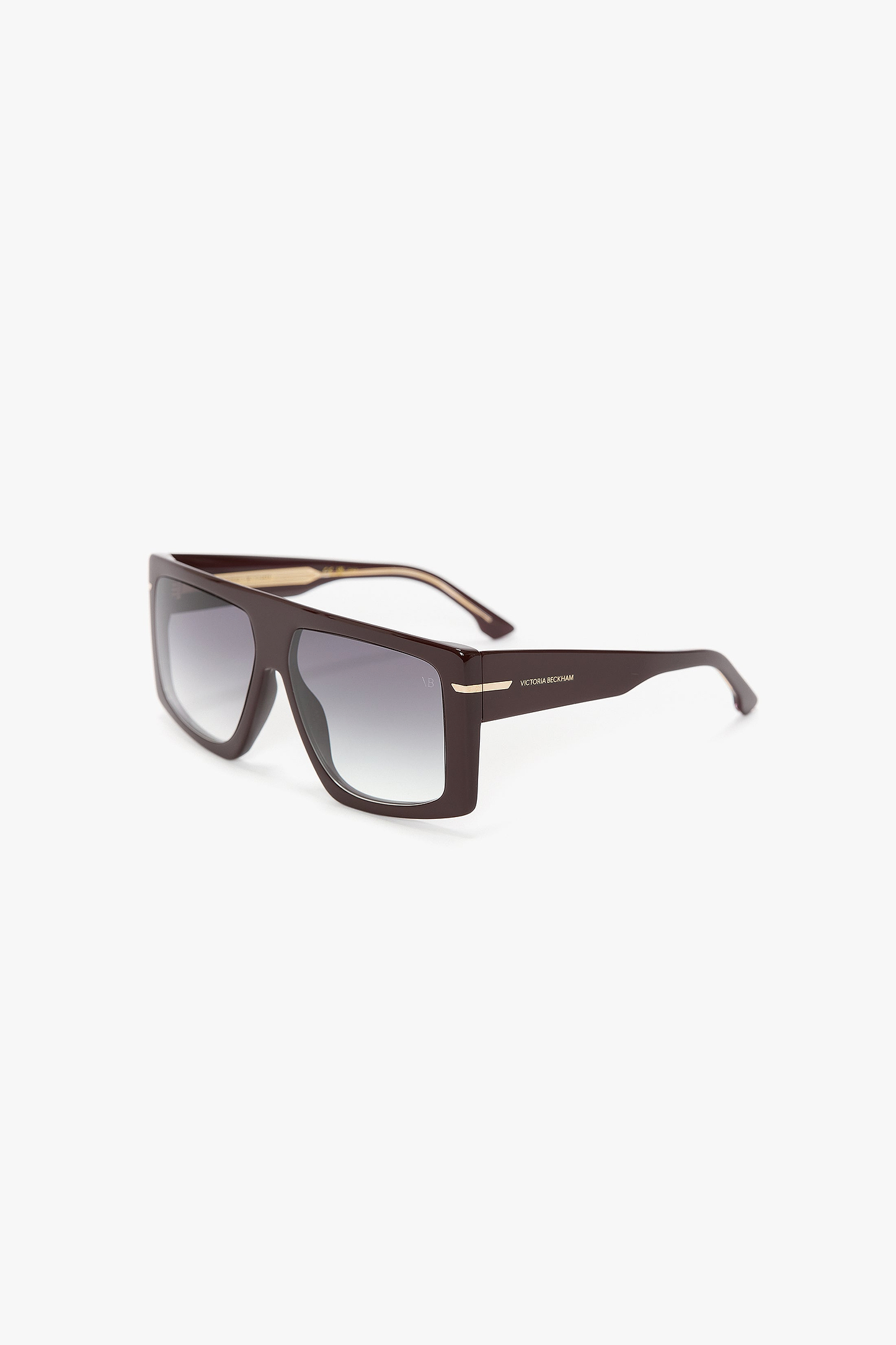 Oversized Flat Top Frame In Burgundy
