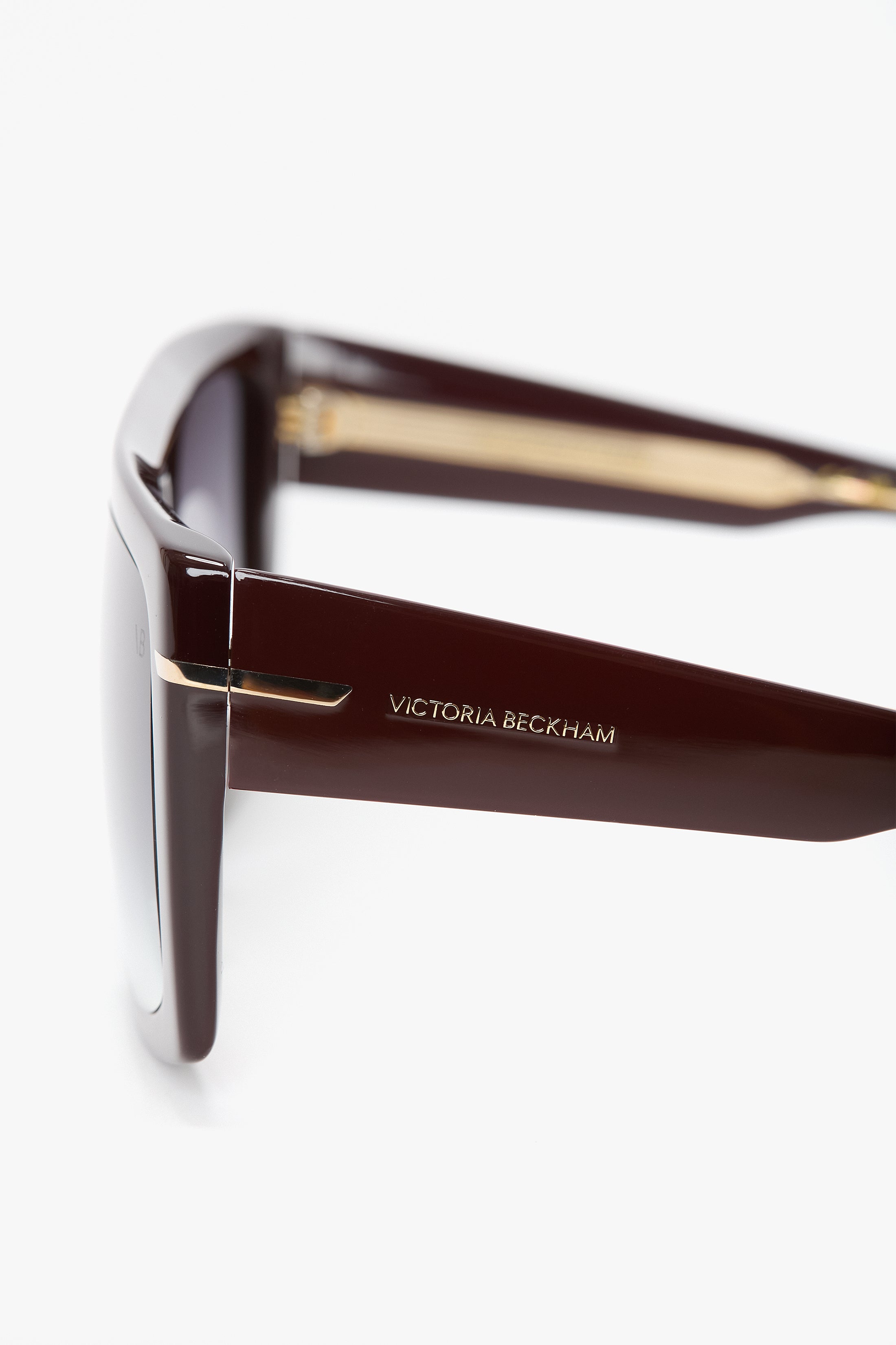 Oversized Flat Top Frame In Burgundy