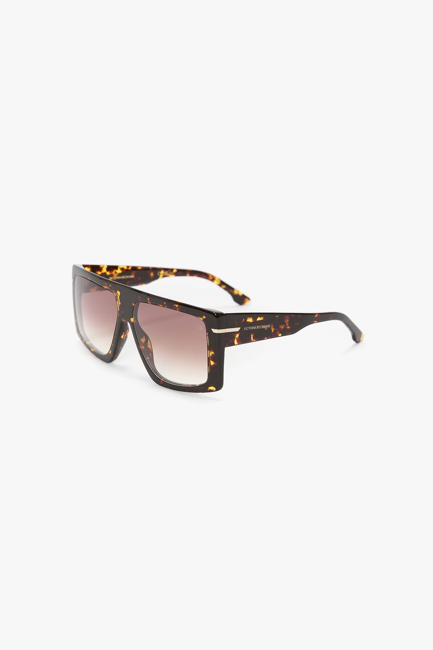 Oversized Flat Top Frame In Havana