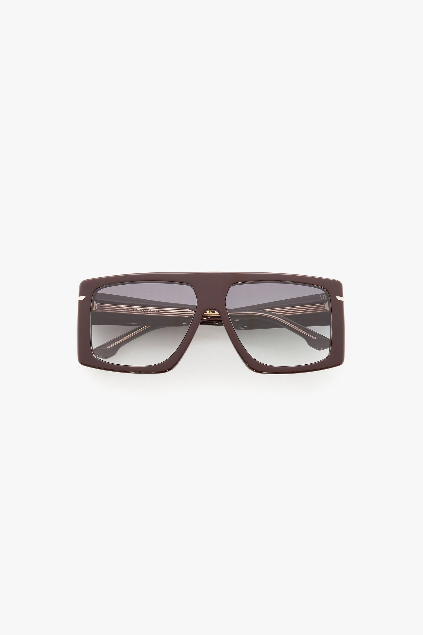 Oversized Flat Top Frame In Burgundy