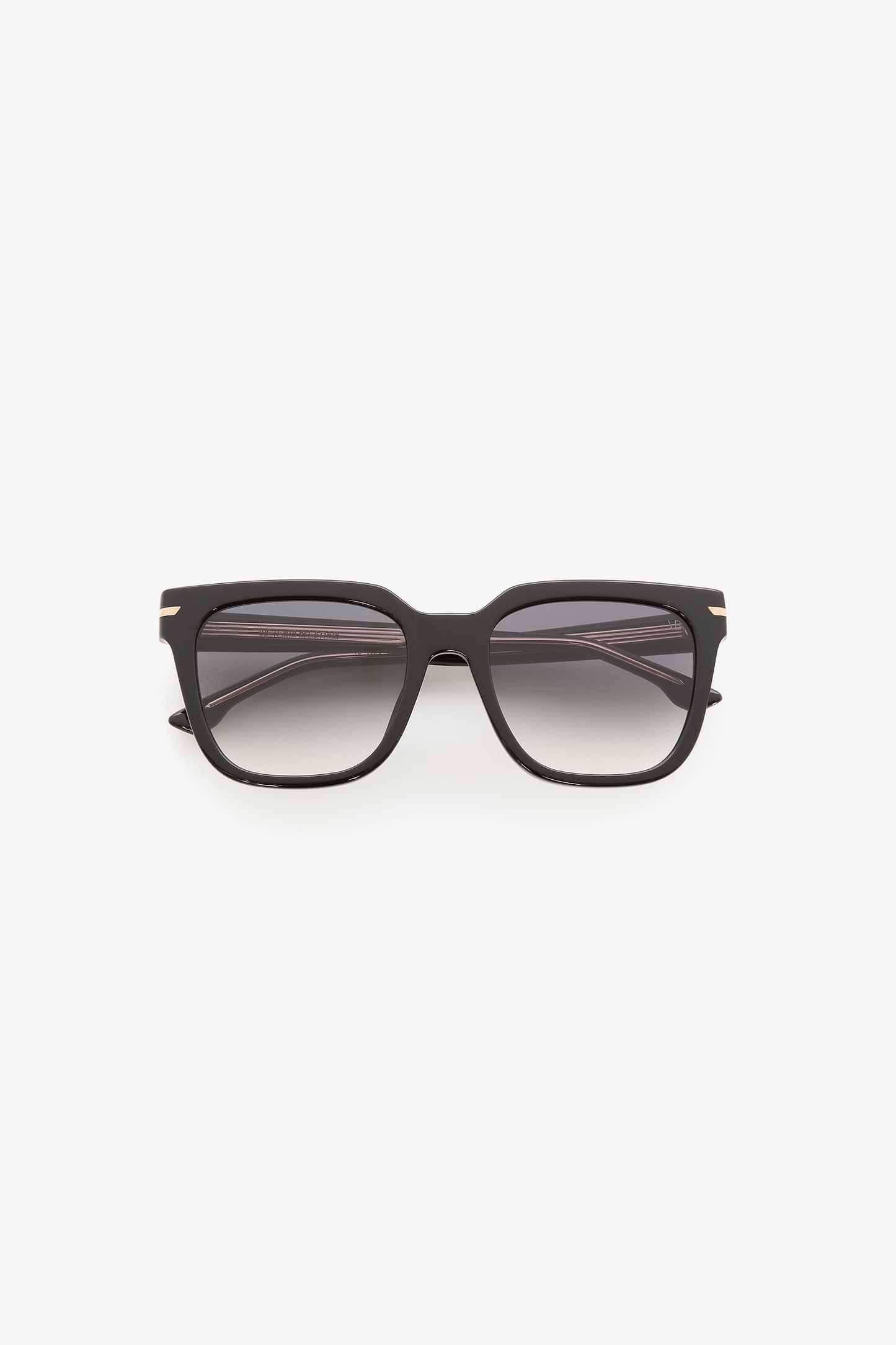 Oversized Acetate Sunglasses in Black