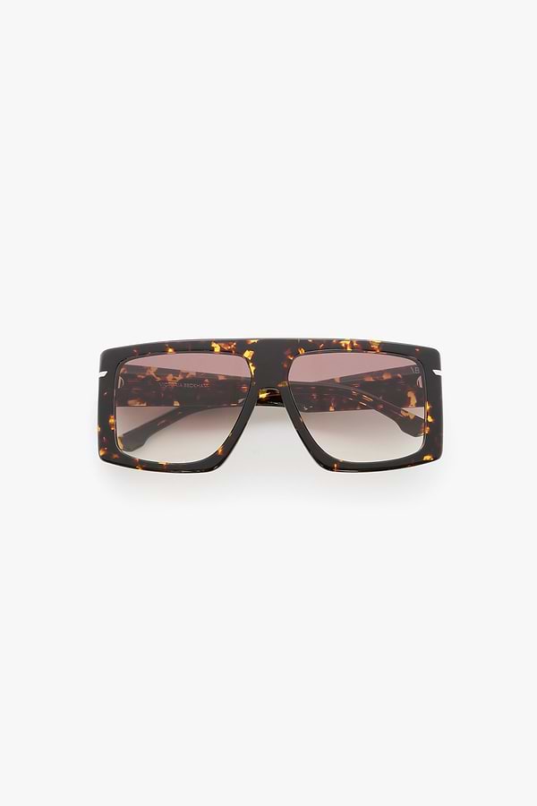 Oversized Flat Top Frame In Havana