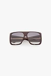 Oversized Soft Square Acetate Frame In Burgundy