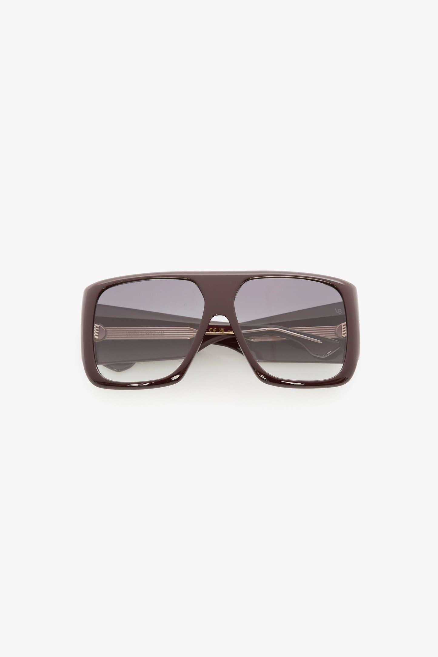 Oversized Soft Square Acetate Frame In Burgundy