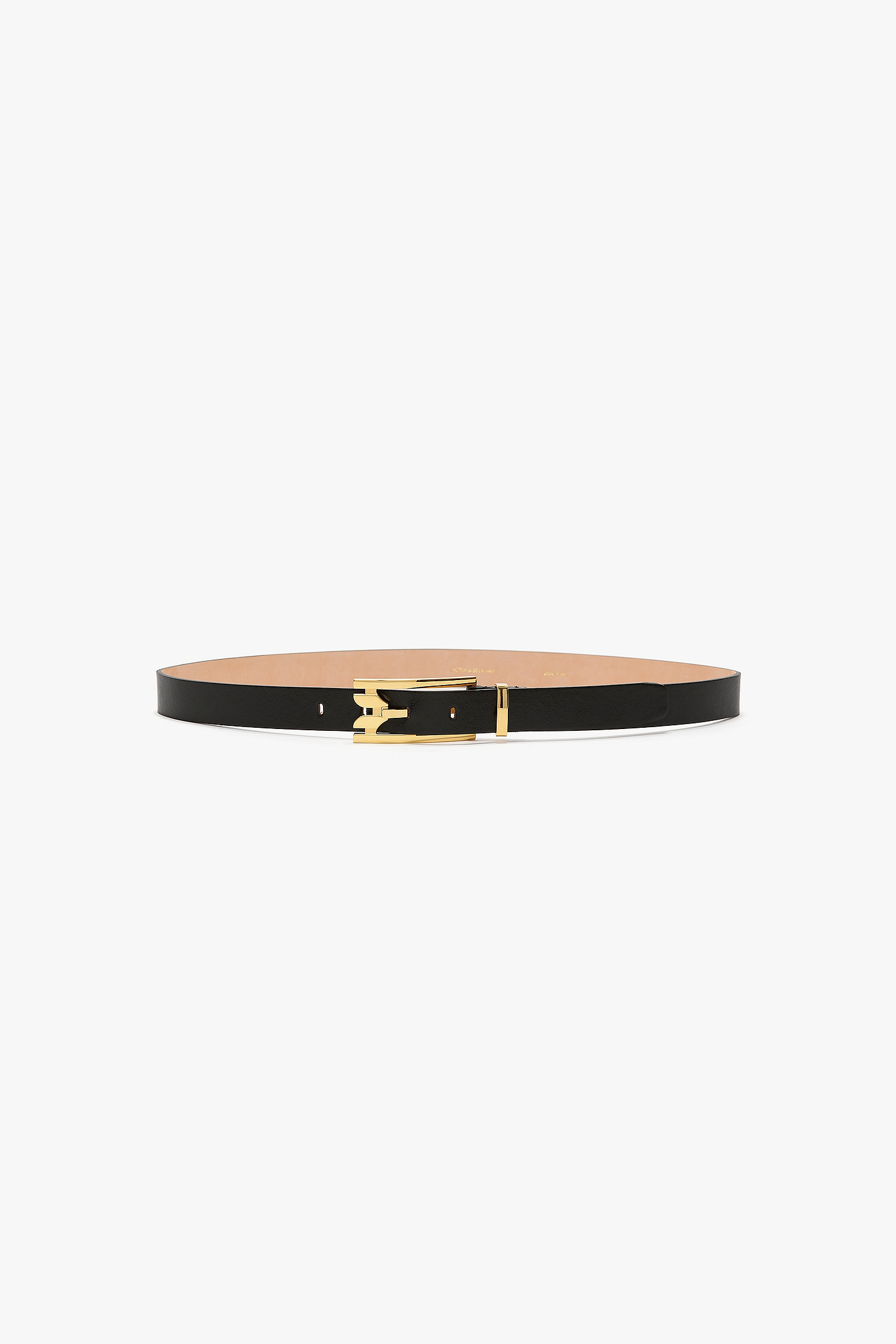 Dorian Pin-Buckle Belt 25mm Black Shiny Calf Leather