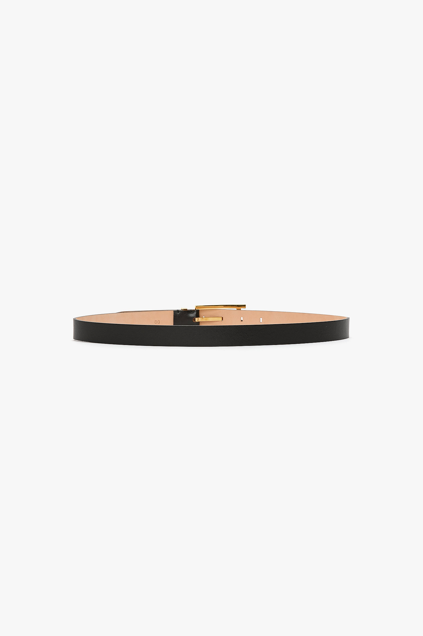 Dorian Pin-Buckle Belt 25mm Black Shiny Calf Leather
