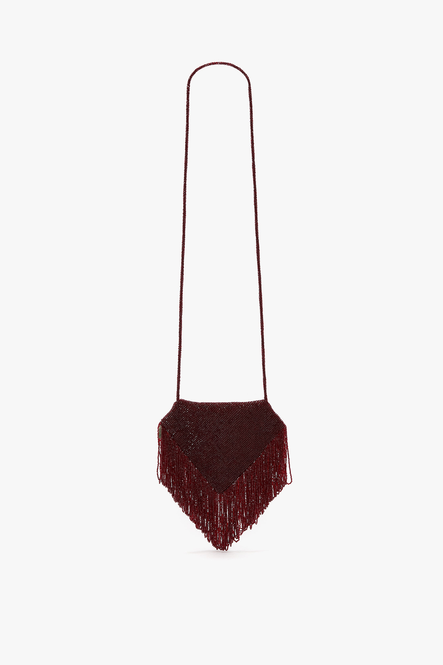 Manhattan Burgundy Beaded Pouch