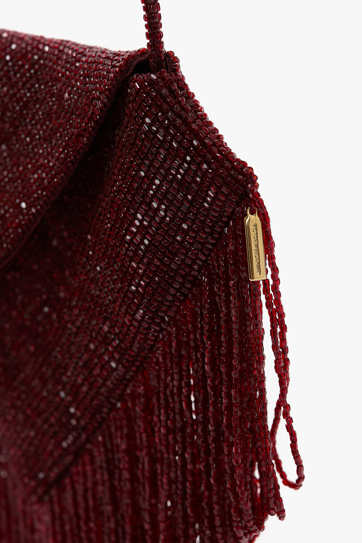 Manhattan Burgundy Beaded Pouch