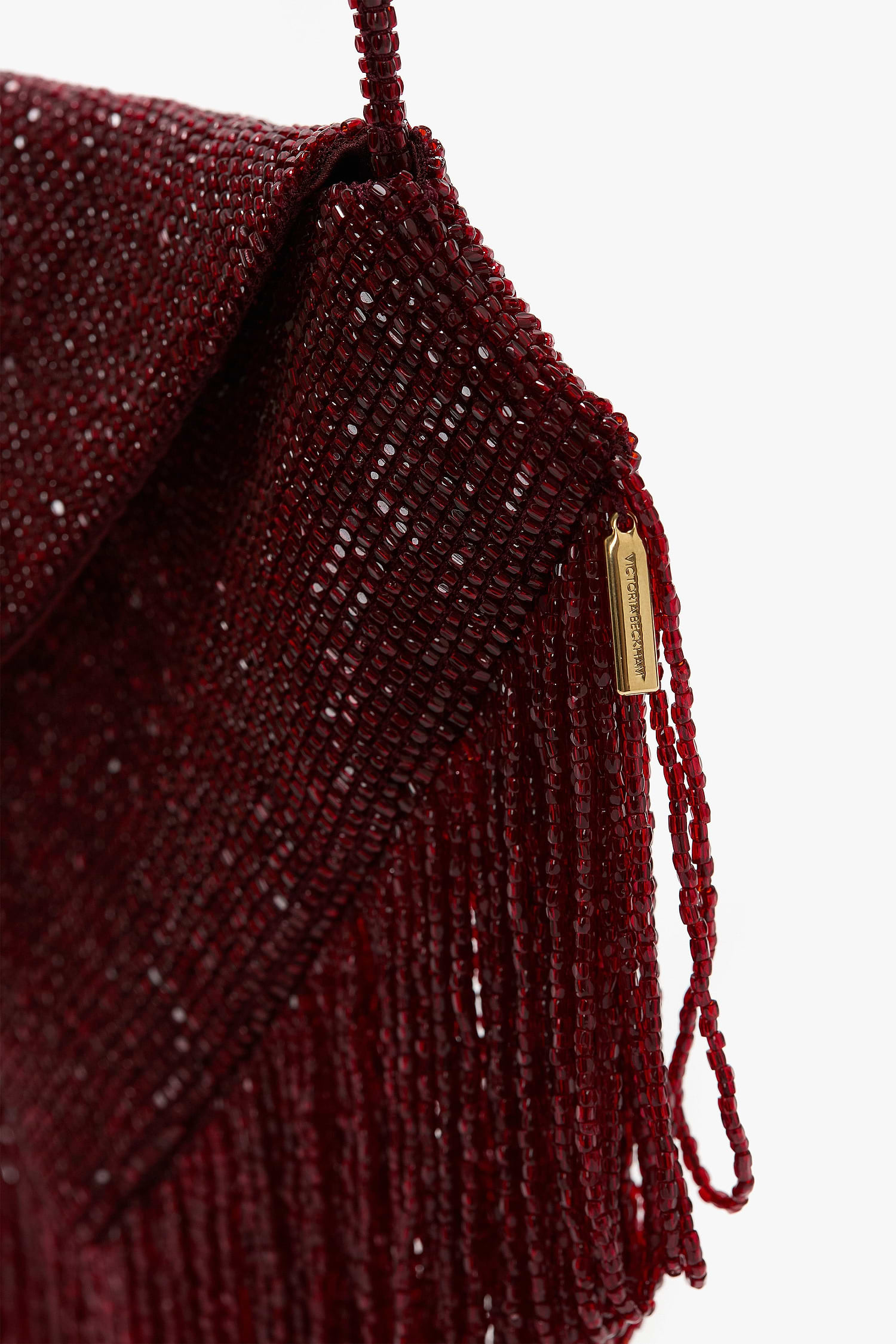 Manhattan Burgundy Beaded Pouch