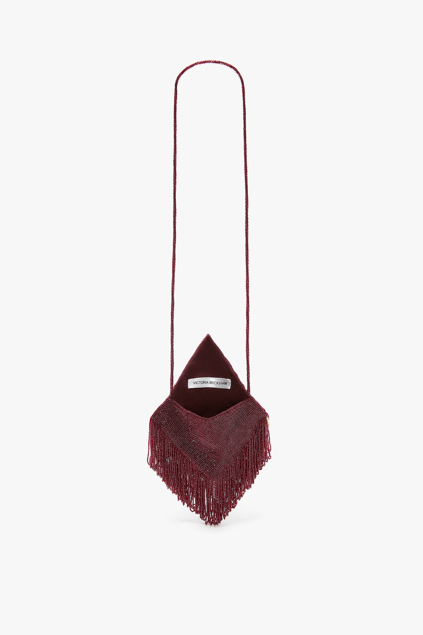 Manhattan Burgundy Beaded Pouch