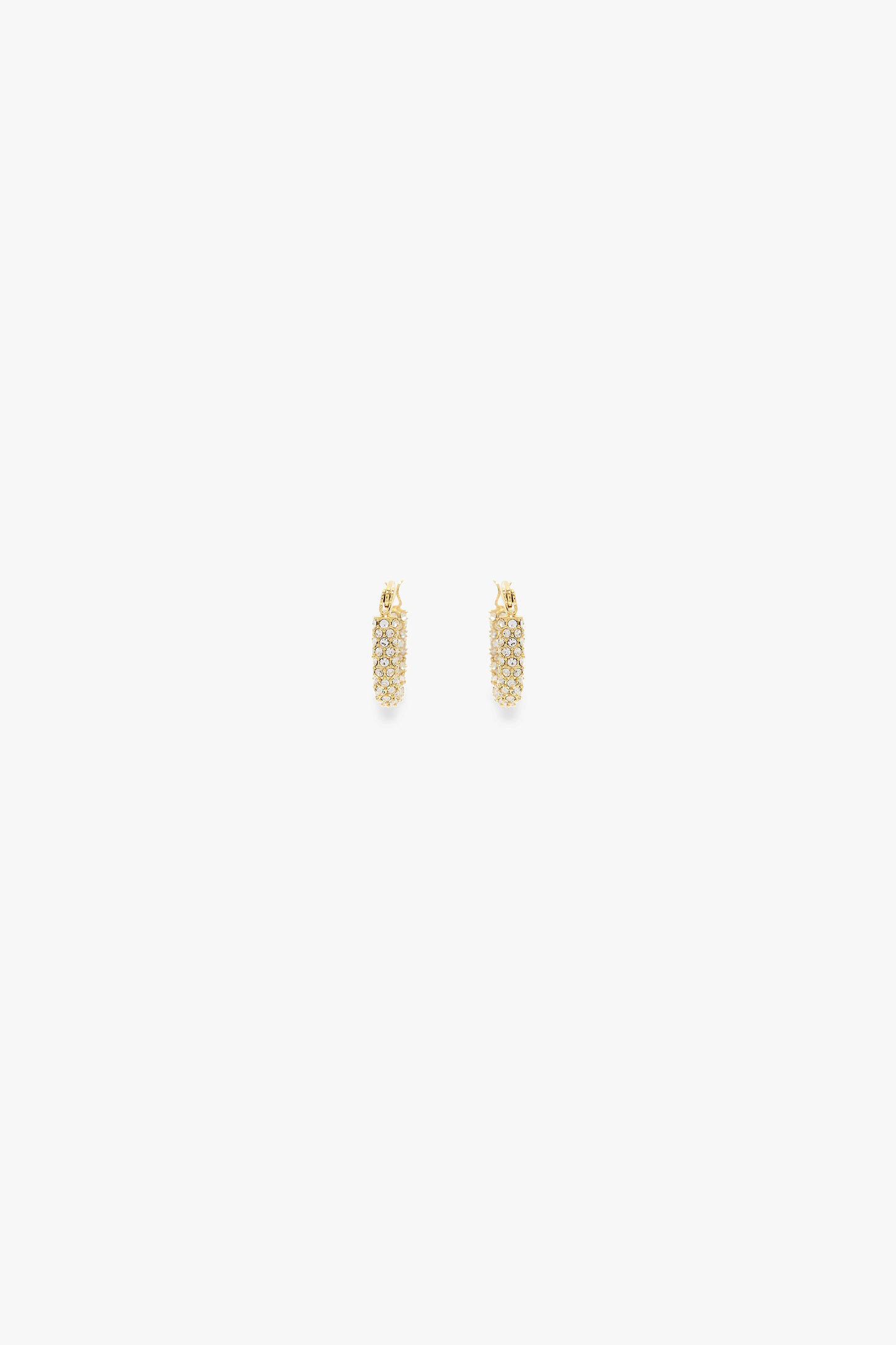 Medium Pavé Crystal Hoop Earrings