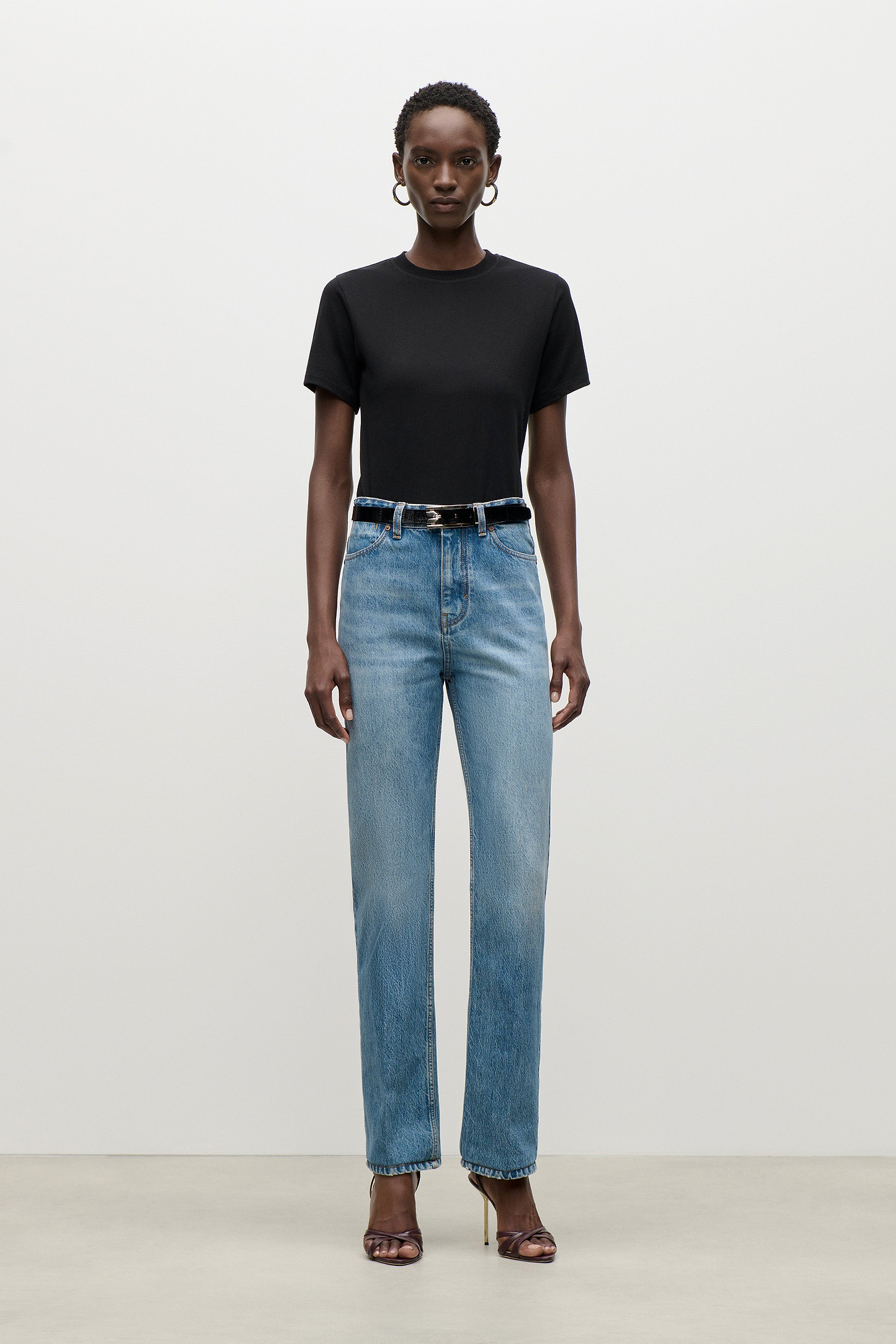 Berenice Jean In Worn Blue Wash