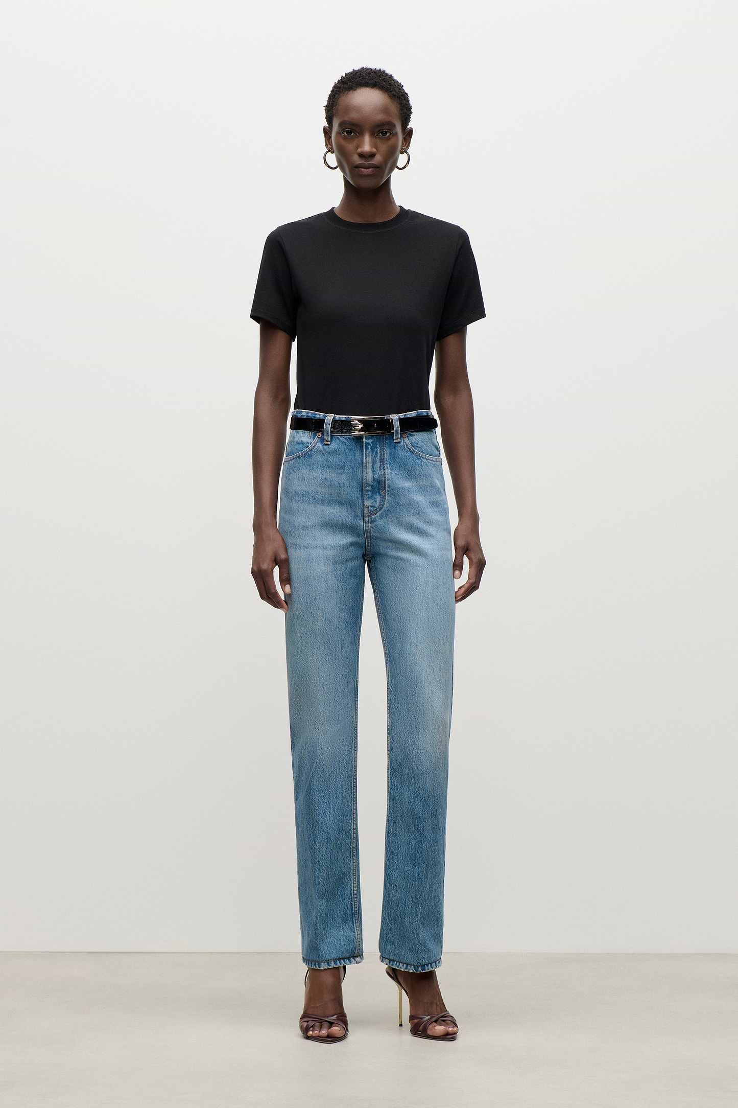 Berenice Jean In Worn Blue Wash