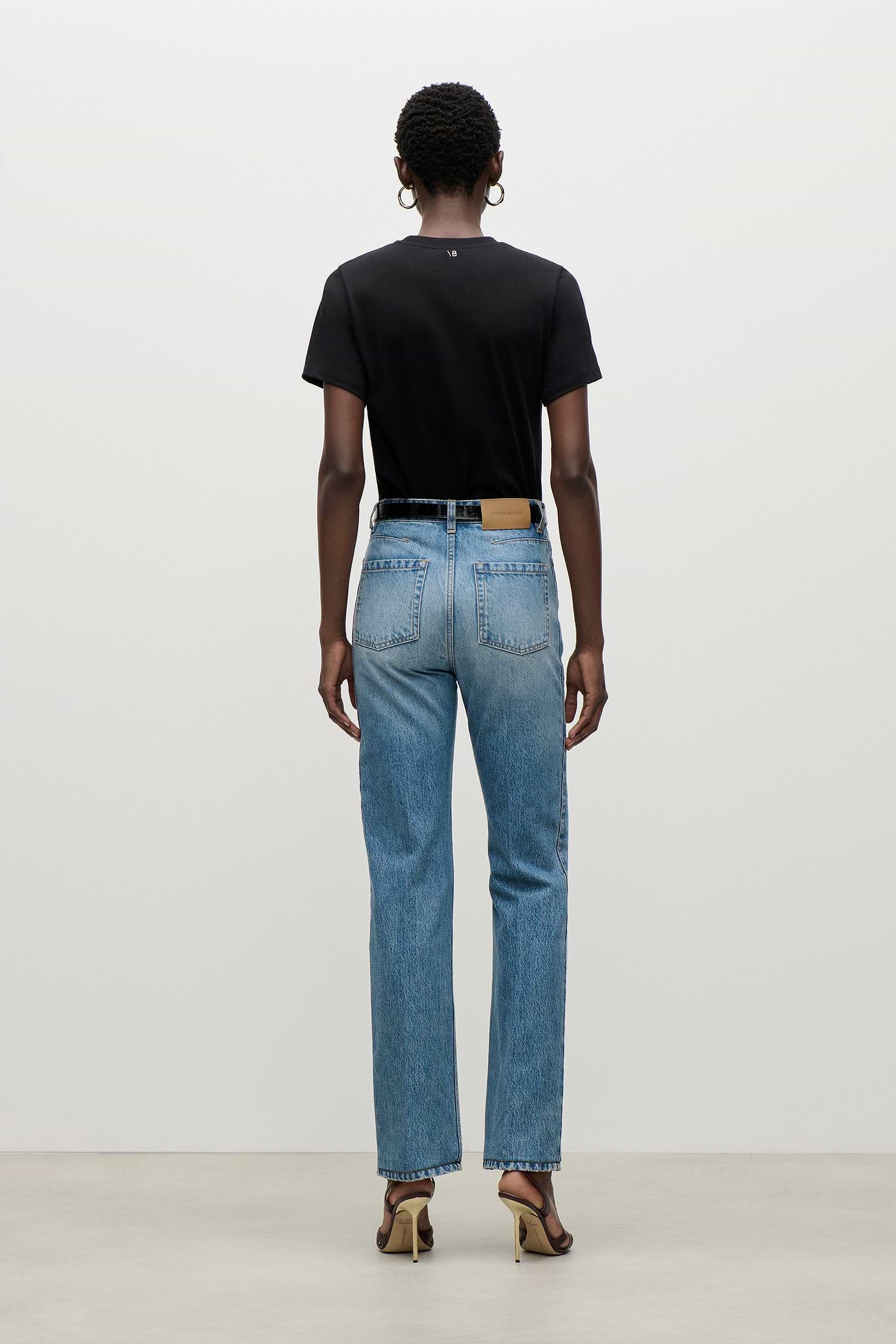 Berenice Stretch Jean In Worn Blue Wash