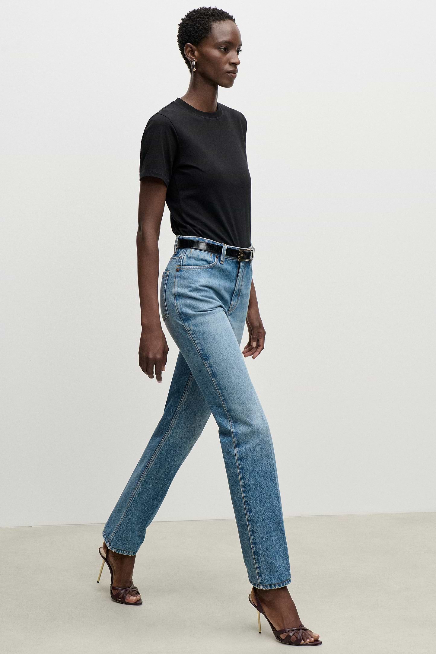Berenice Jean In Worn Blue Wash