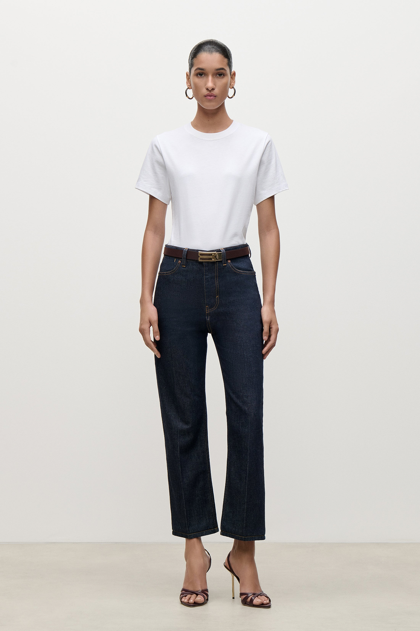 Berenice Cropped Jean In Indigo Rinse