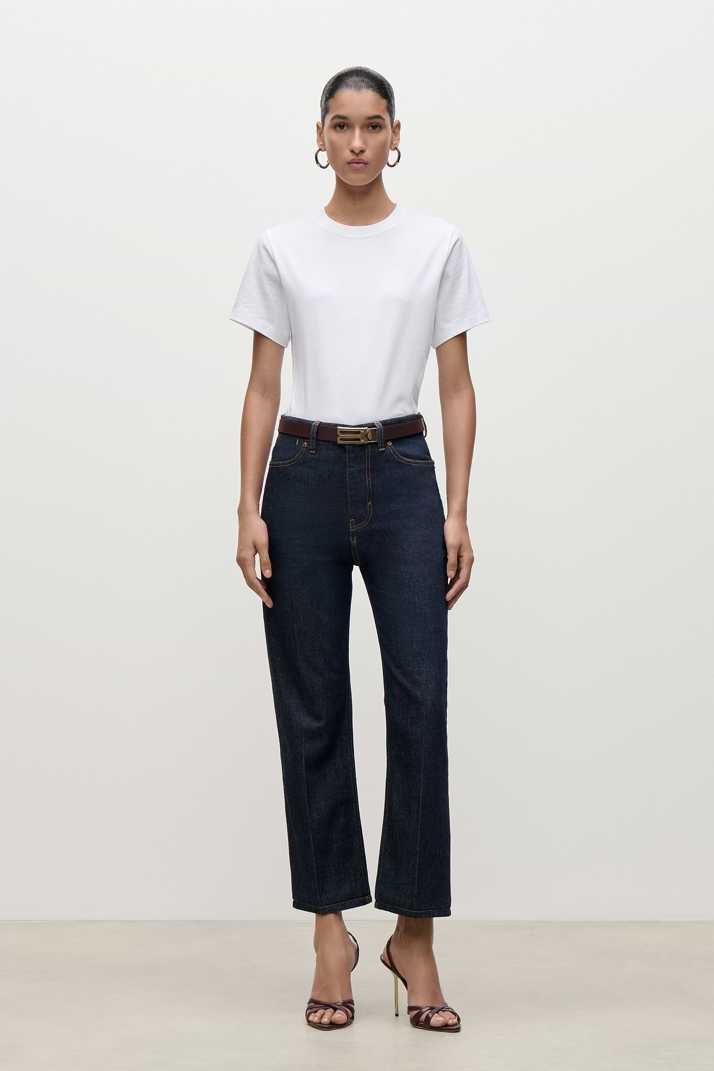 Berenice Cropped Jean In Indigo Rinse