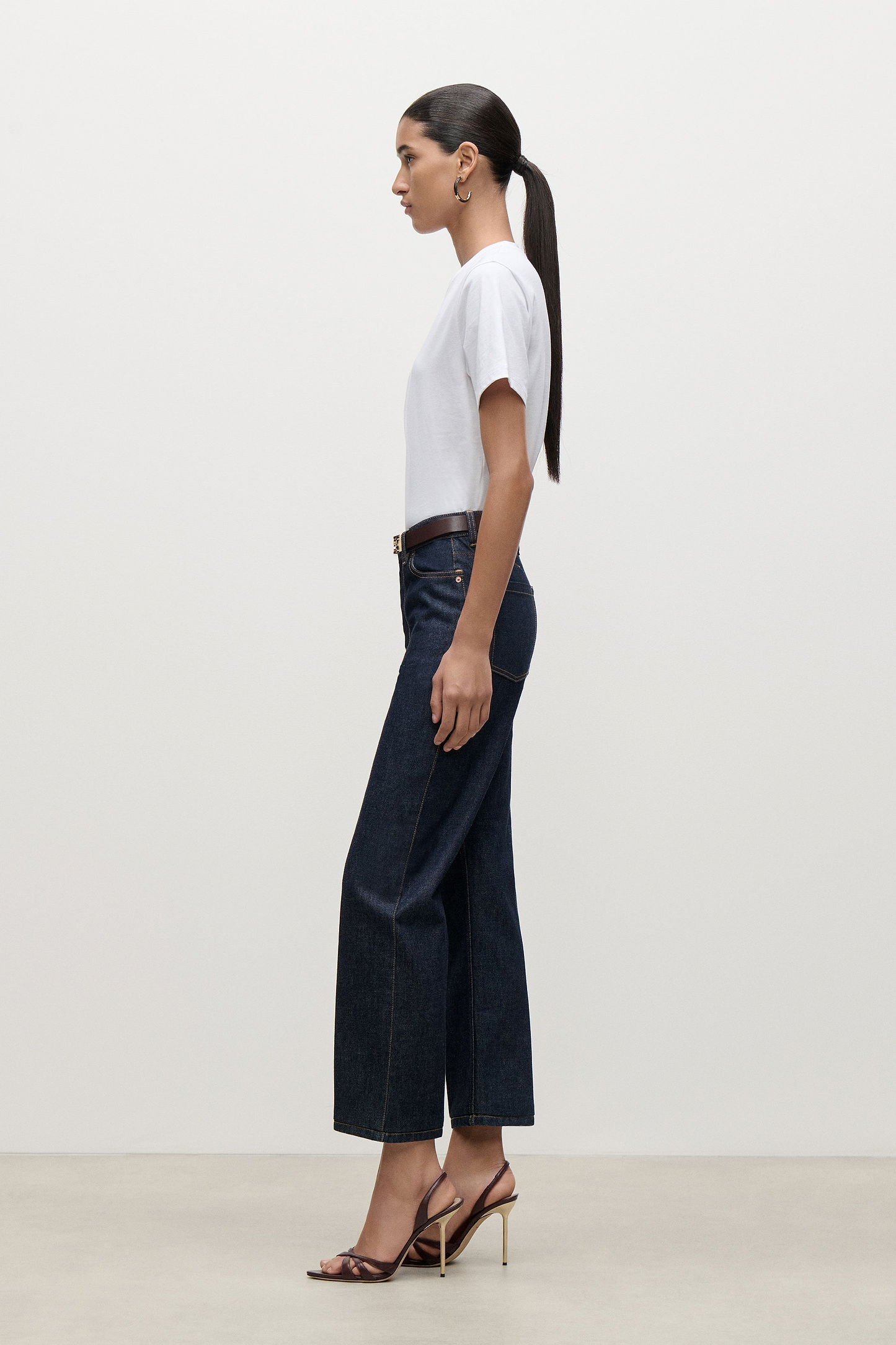 Berenice Cropped Jean In Indigo Rinse