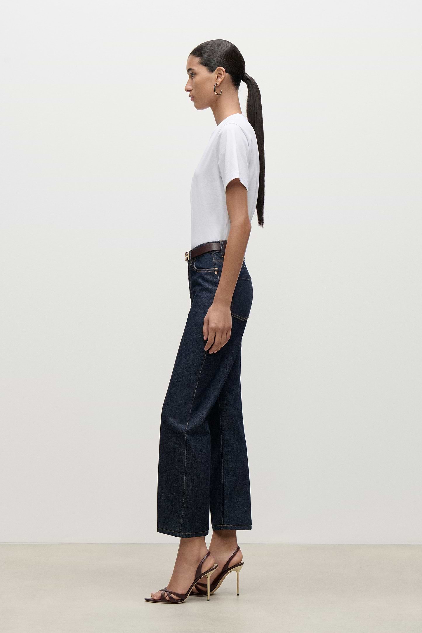 Berenice Cropped Jean In Indigo Rinse