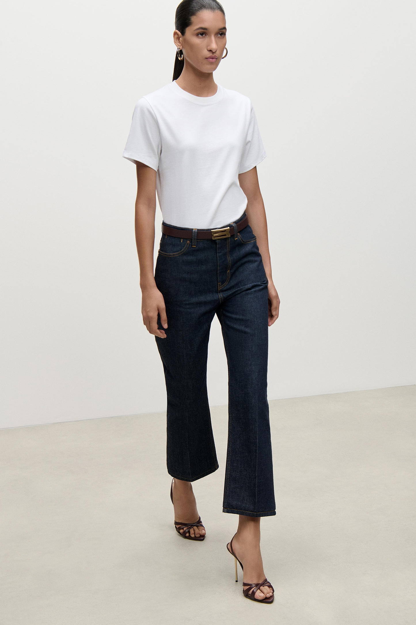 Berenice Cropped Jean In Indigo Rinse