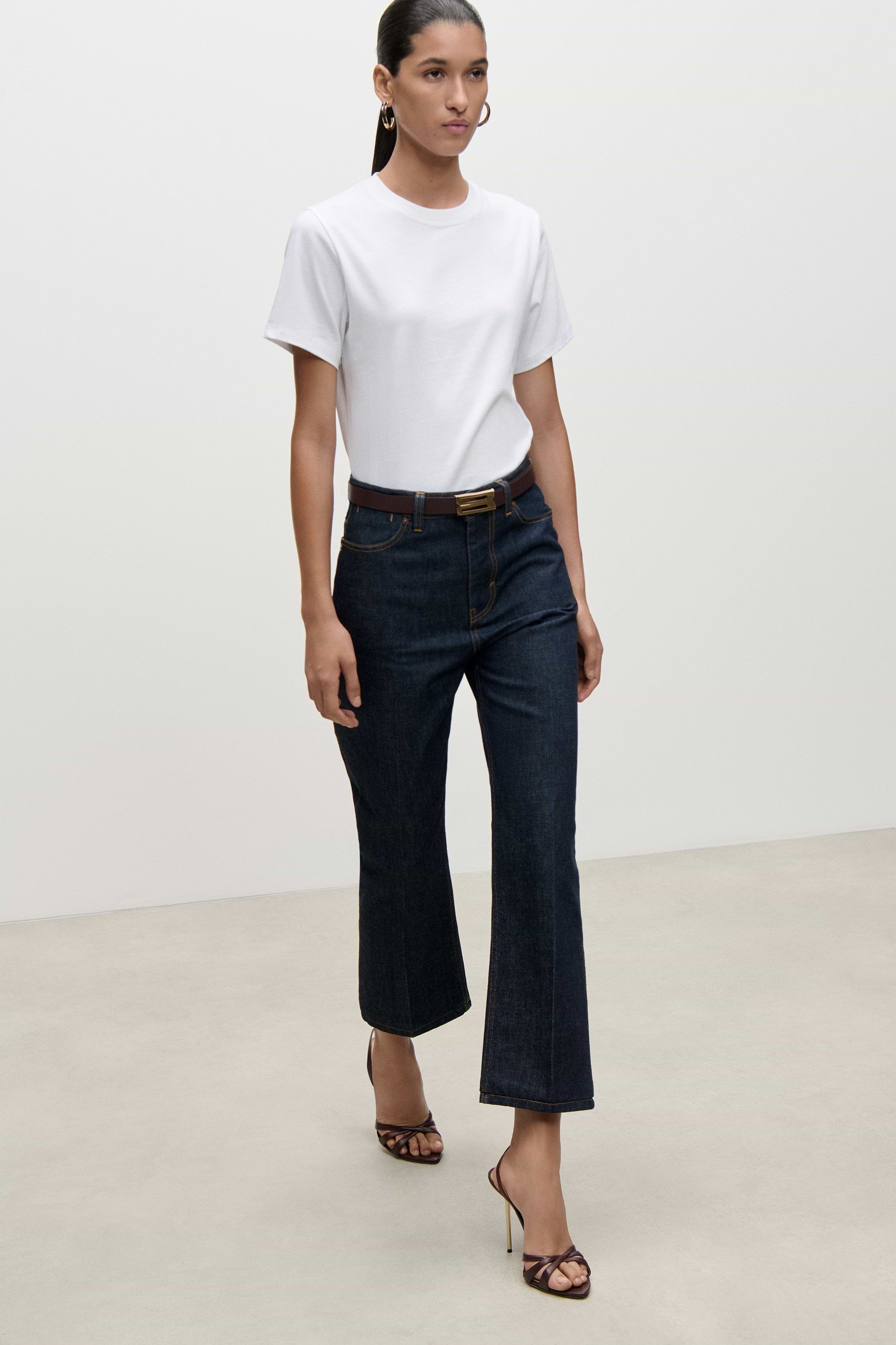 Berenice Cropped Jean In Indigo Rinse