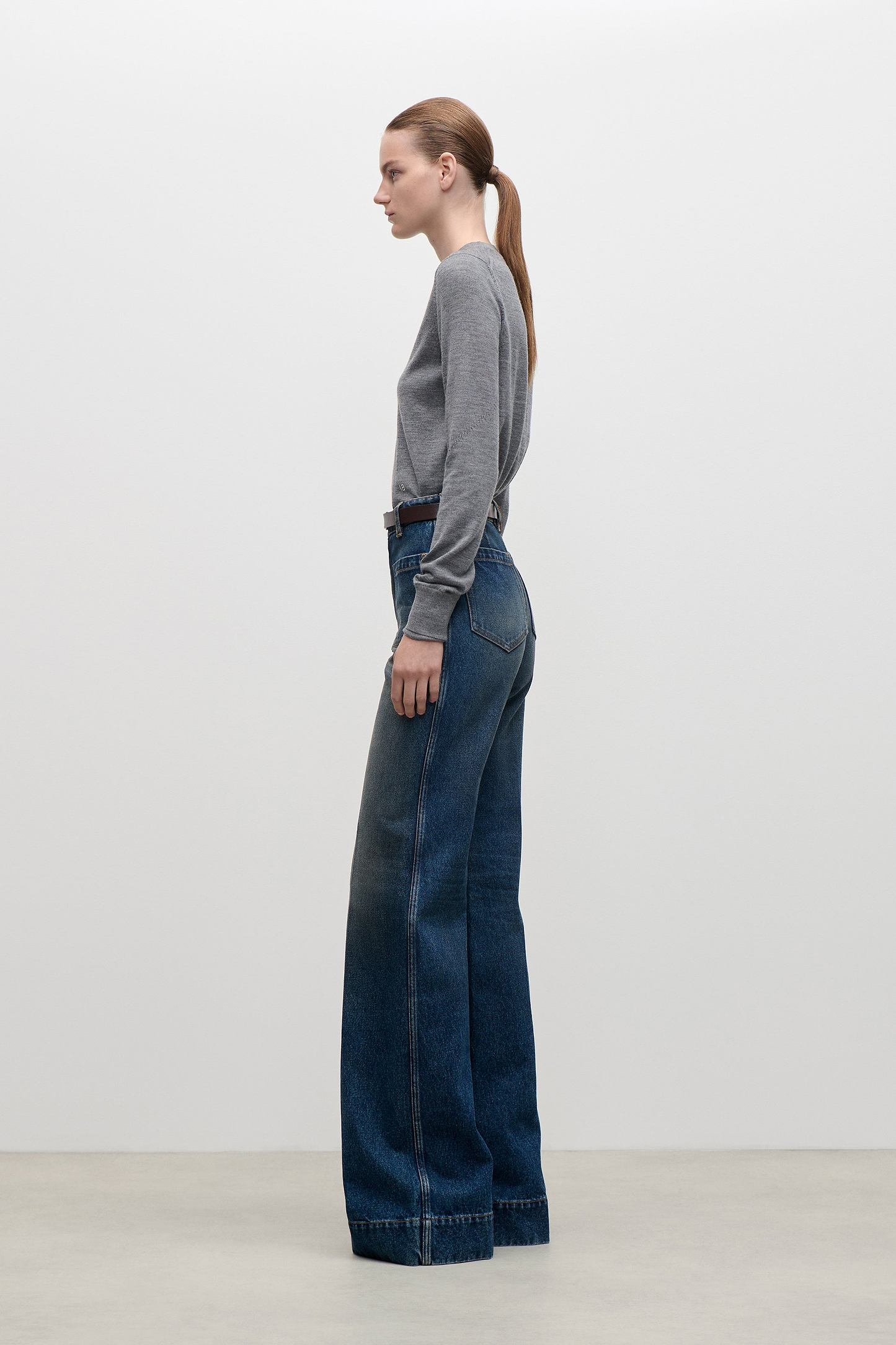 Austen Jumper In Grey Marl