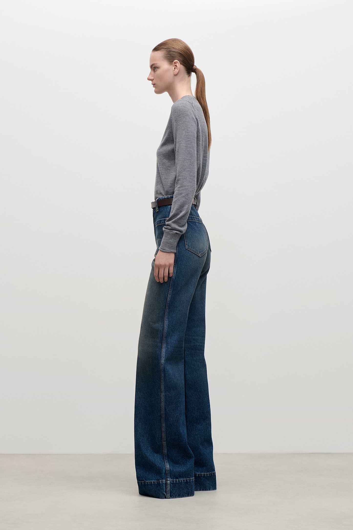 Austen Jumper In Grey Marl