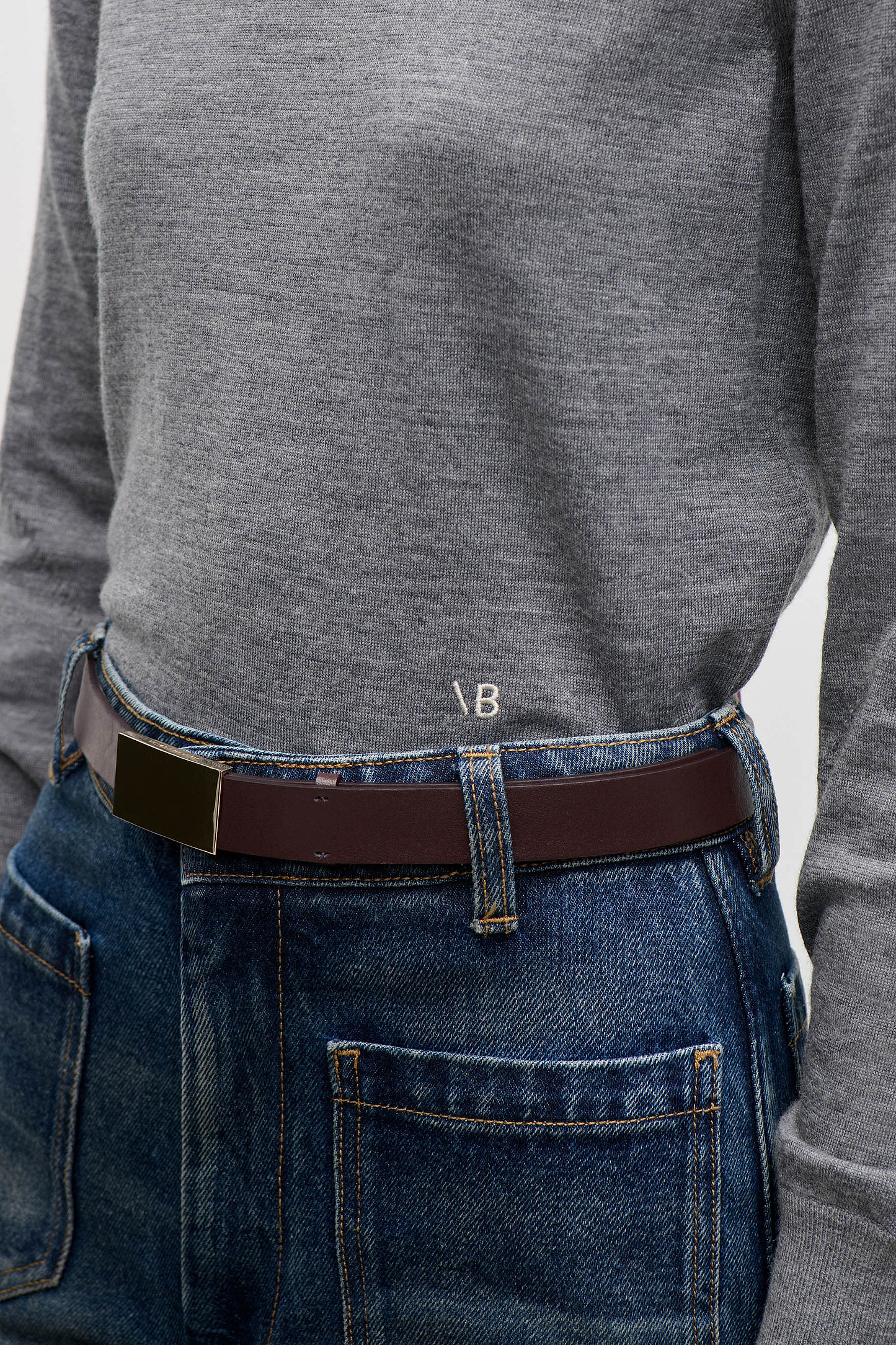 Austen Jumper In Grey Marl