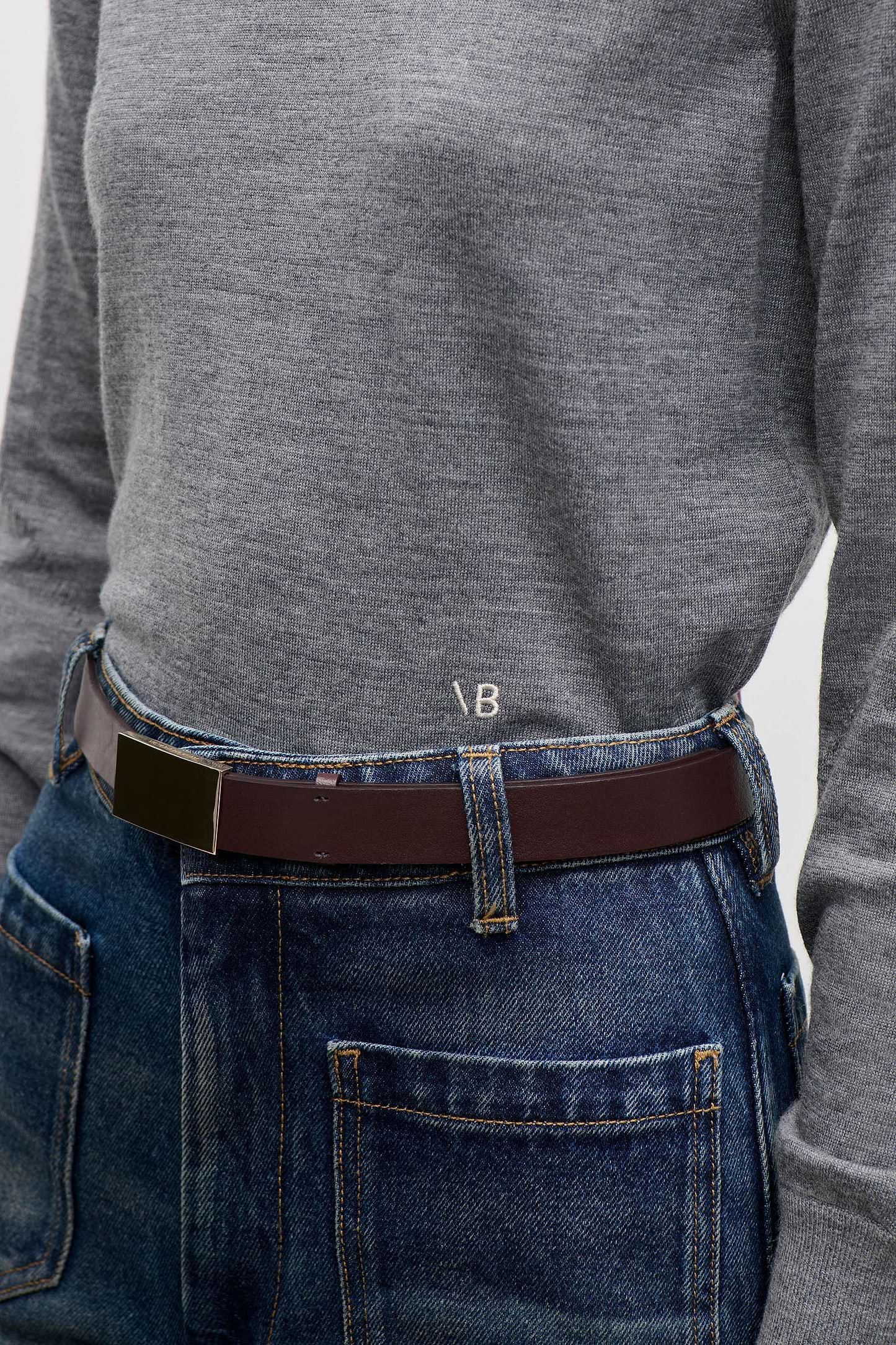 Austen Jumper In Grey Marl