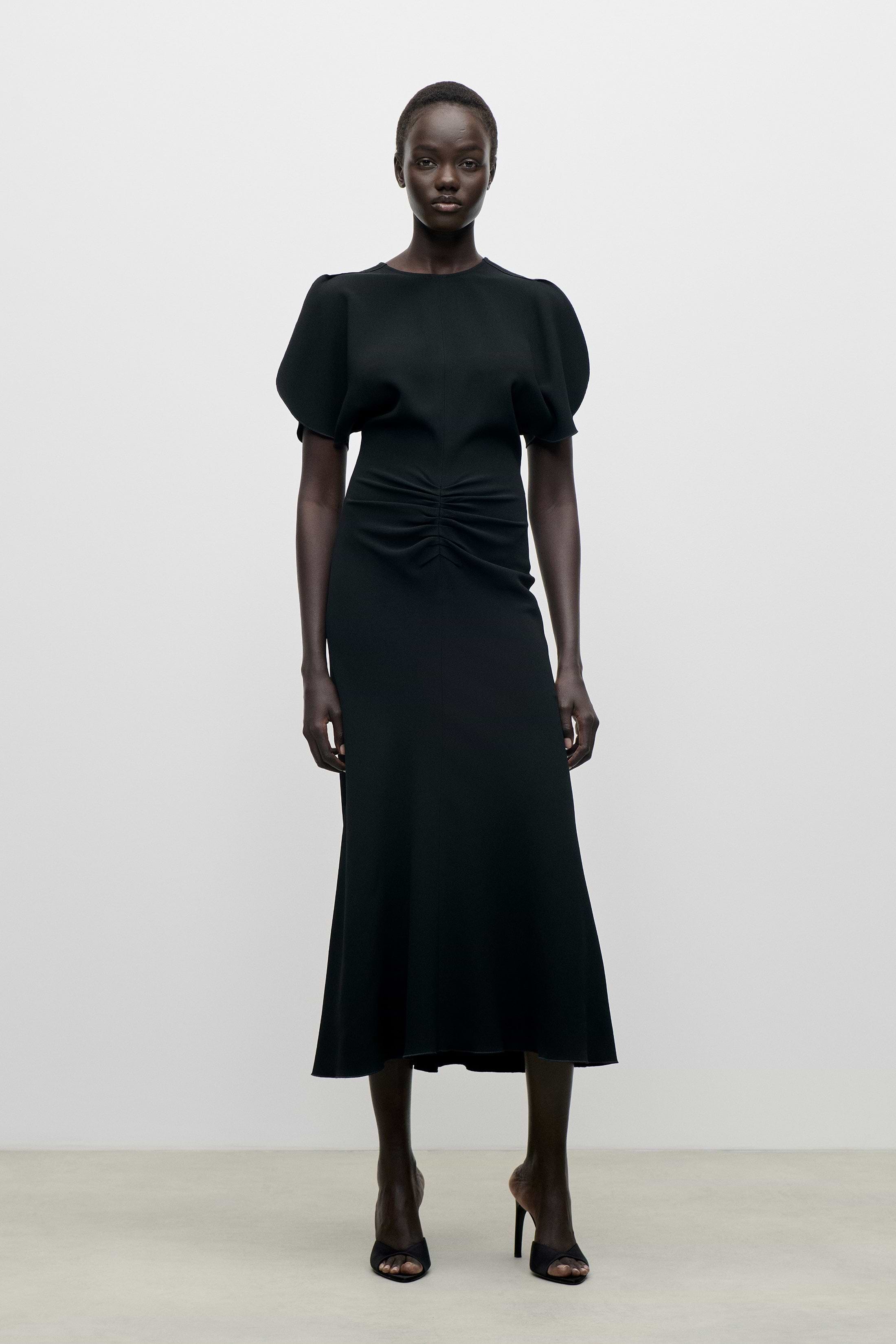 Bela Midi Dress In Black